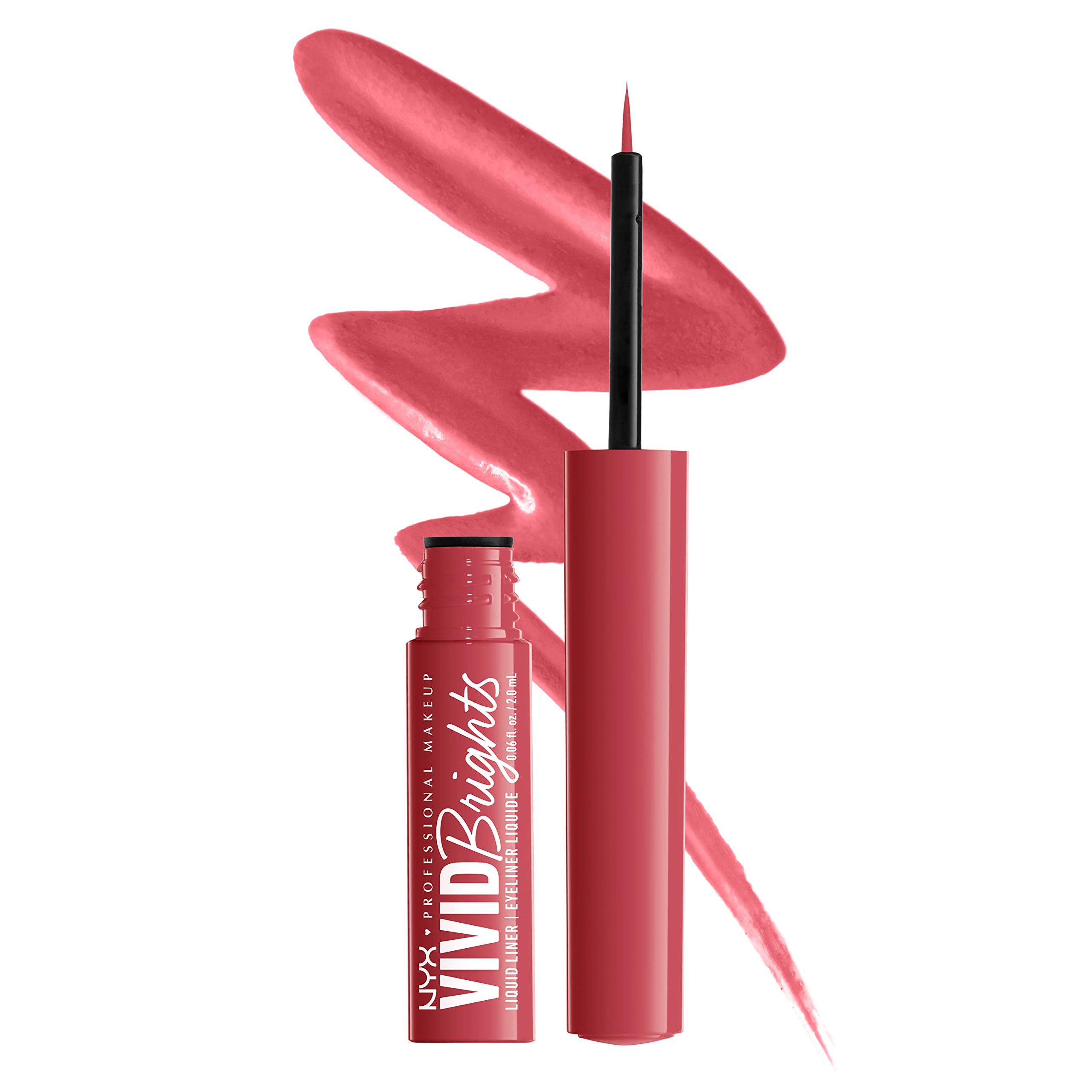 Foto 2 pulgar | Delineador De Ojos Nyx Professional Makeup Vivid Brights Liquid On Red - Venta Internacional.