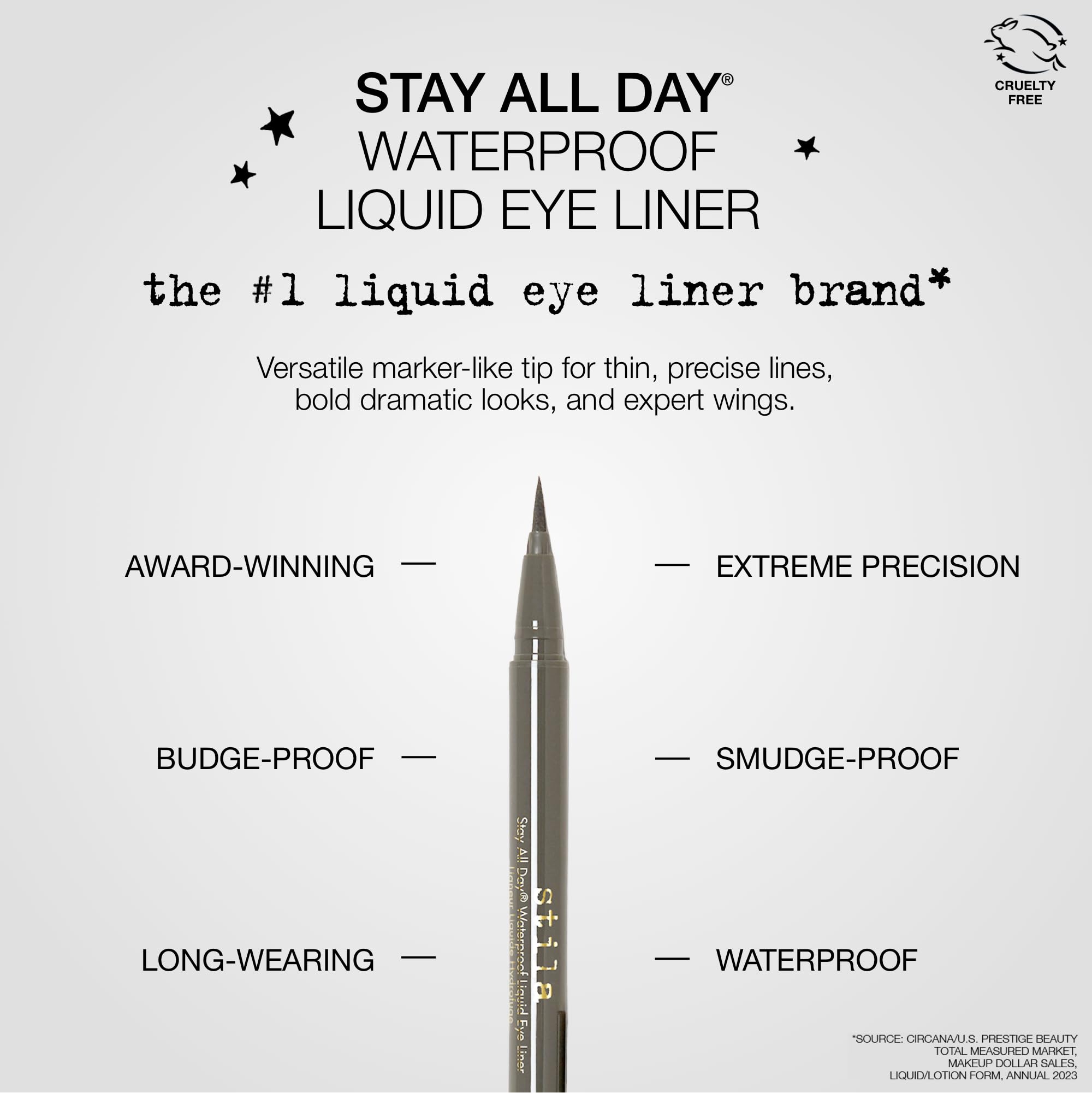 Foto 4 pulgar | Delineador De Ojos Stila Waterproof Liquid Stay, Acabado Satinado Durante Todo El Día - Venta Internacional.