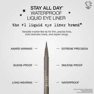 Foto 3 | Delineador De Ojos Stila Waterproof Liquid Stay, Acabado Satinado Durante Todo El Día - Venta Internacional.
