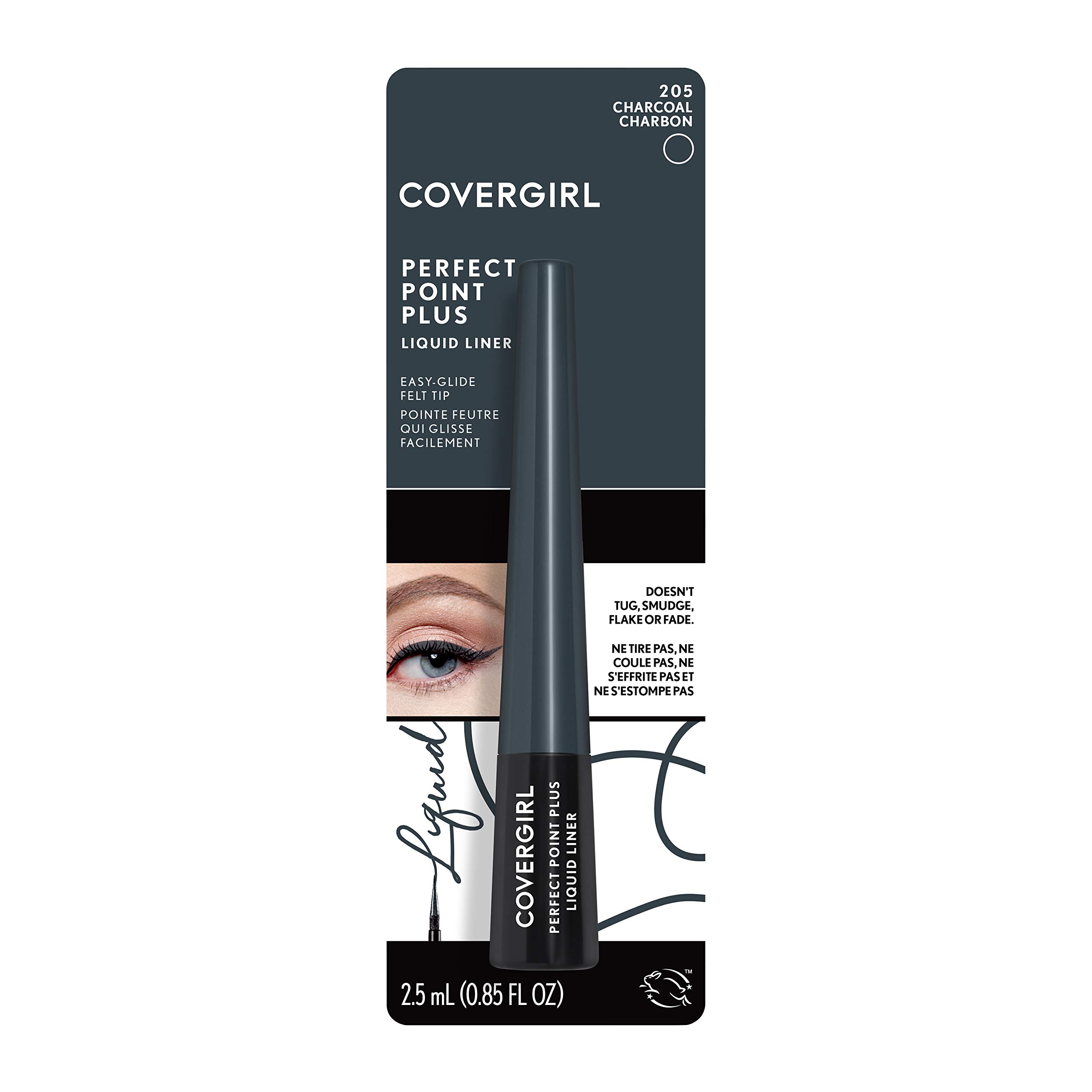 Foto 4 pulgar | Delineador De Ojos Líquido Covergirl Perfect Point Plus Charcoal 2.4ml - Venta Internacional.