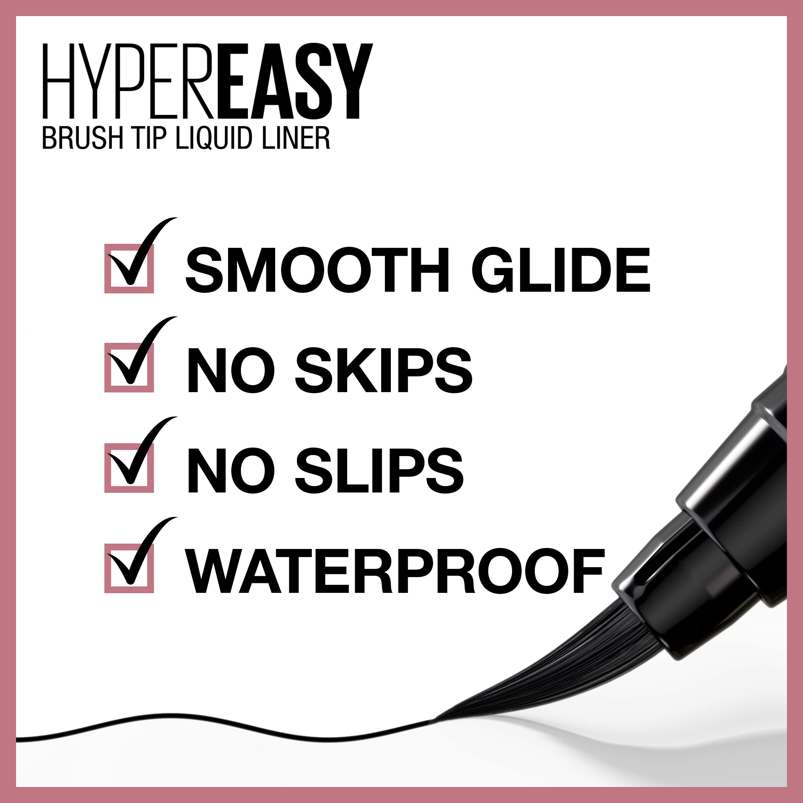 Foto 5 pulgar | Delineador De Ojos Maybelline New York Hyper Easy Waterproof Pitch Brown - Venta Internacional.