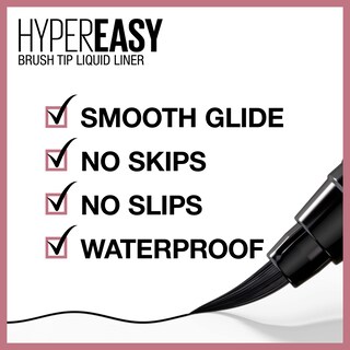 Foto 4 | Delineador De Ojos Maybelline New York Hyper Easy Waterproof Pitch Brown - Venta Internacional.