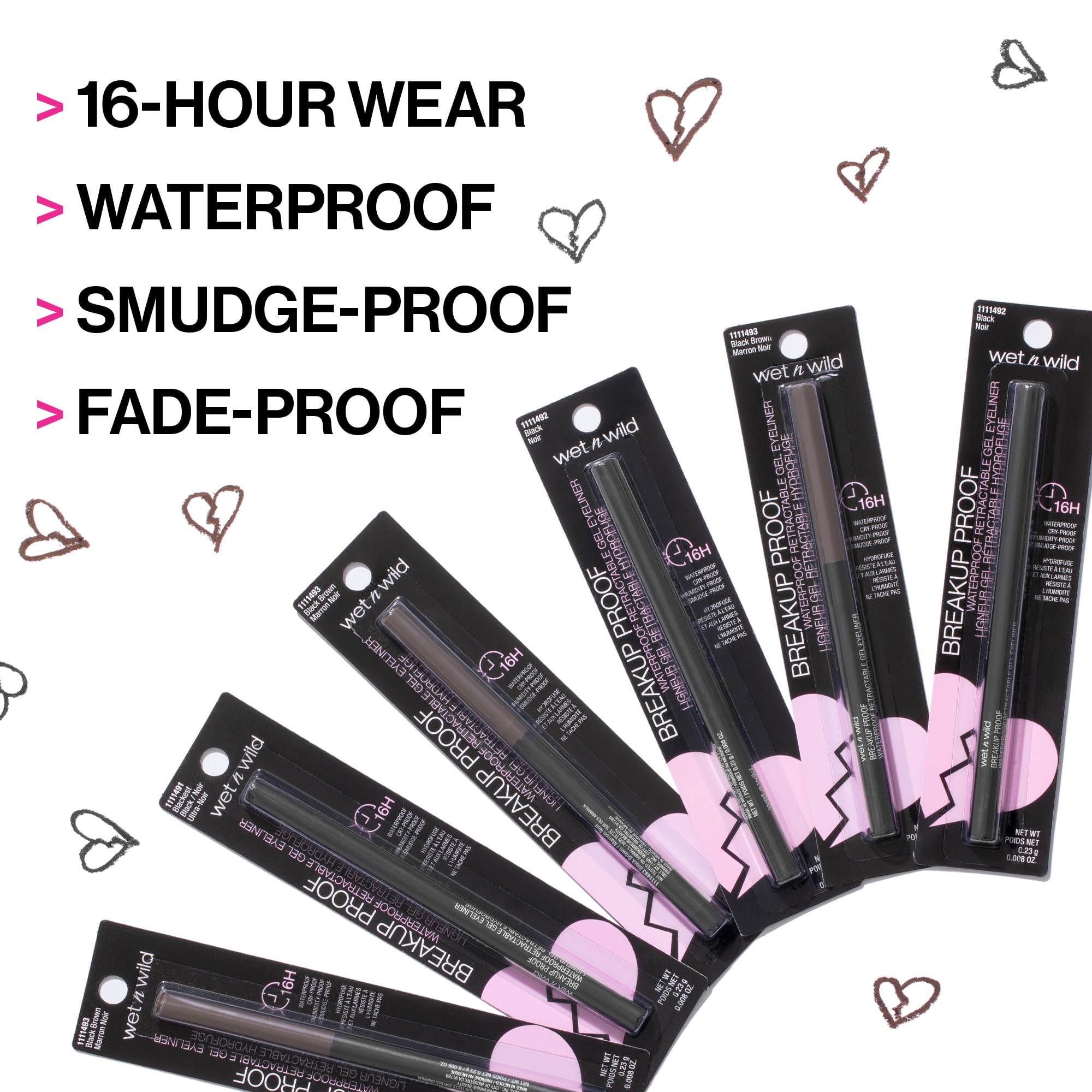 Foto 4 pulgar | Delineador De Ojos Wet N Wild Mega Last Breakup Proof, Impermeable, Negro - Venta Internacional.