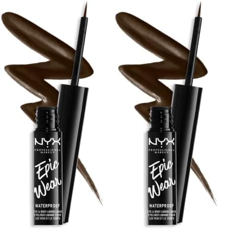 Foto 2 pulgar | Delineador De Ojos Nyx Professional Makeup Epic Wear Liquid Brown X2 - Venta Internacional.