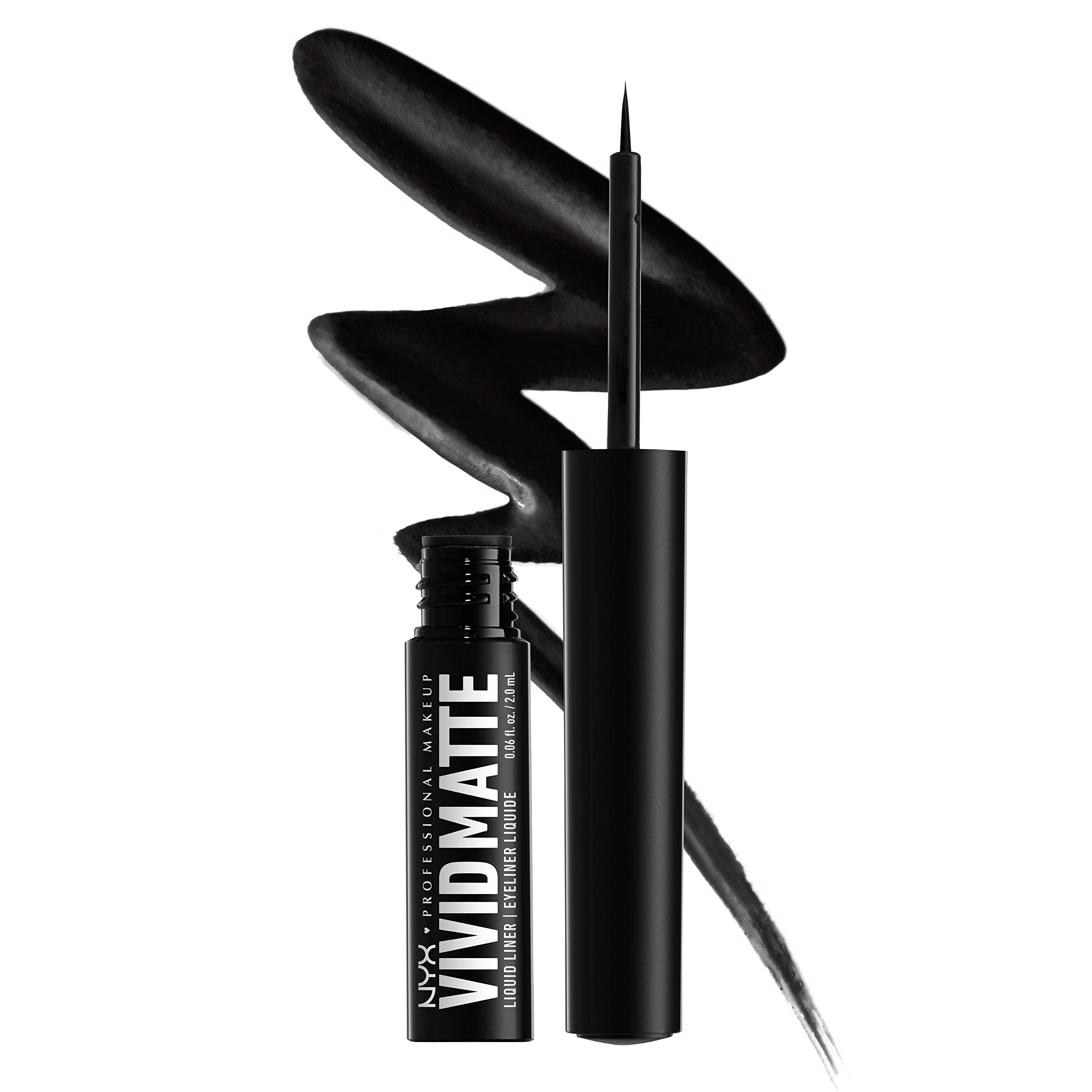 Foto 2 pulgar | Eyeliner Nyx Professional Makeup Vivid Matte Liquid Black - Venta Internacional.