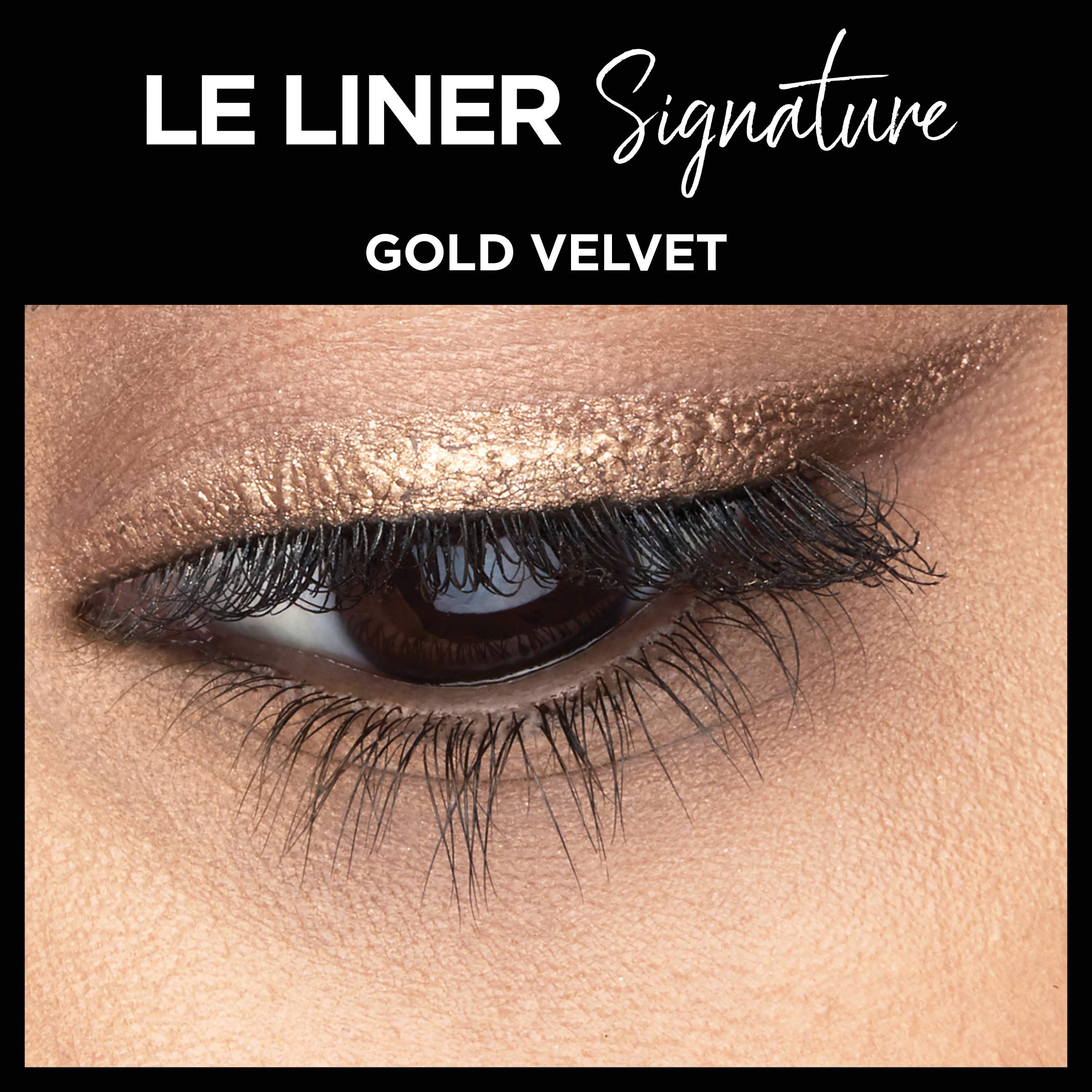 Foto 5 | Delineador De Ojos L'oréal Paris Le Liner Signature Gold Velvet 0.3 Ml - Venta Internacional.
