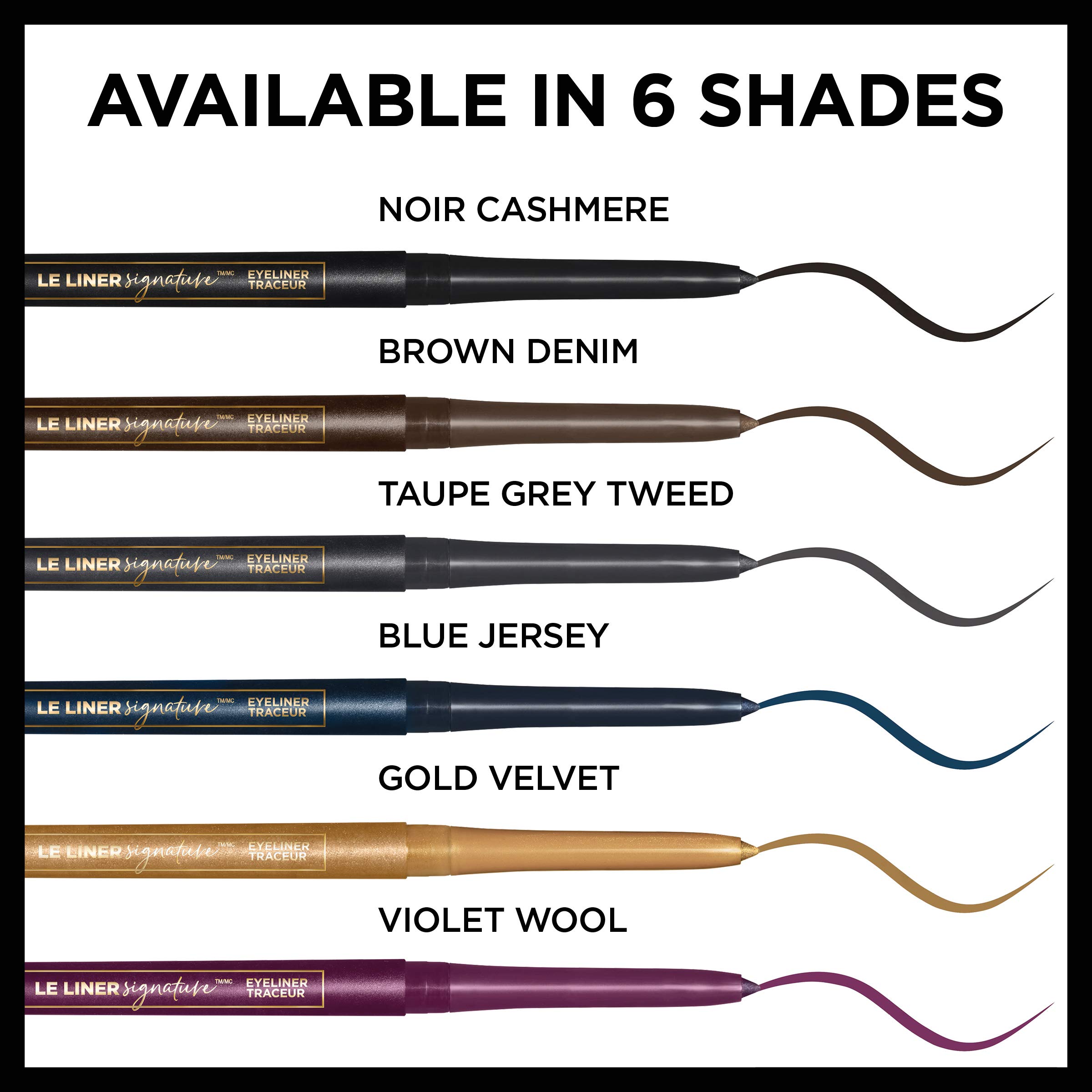 Foto 6 | Delineador De Ojos L'oréal Paris Le Liner Signature Gold Velvet 0.3 Ml - Venta Internacional.