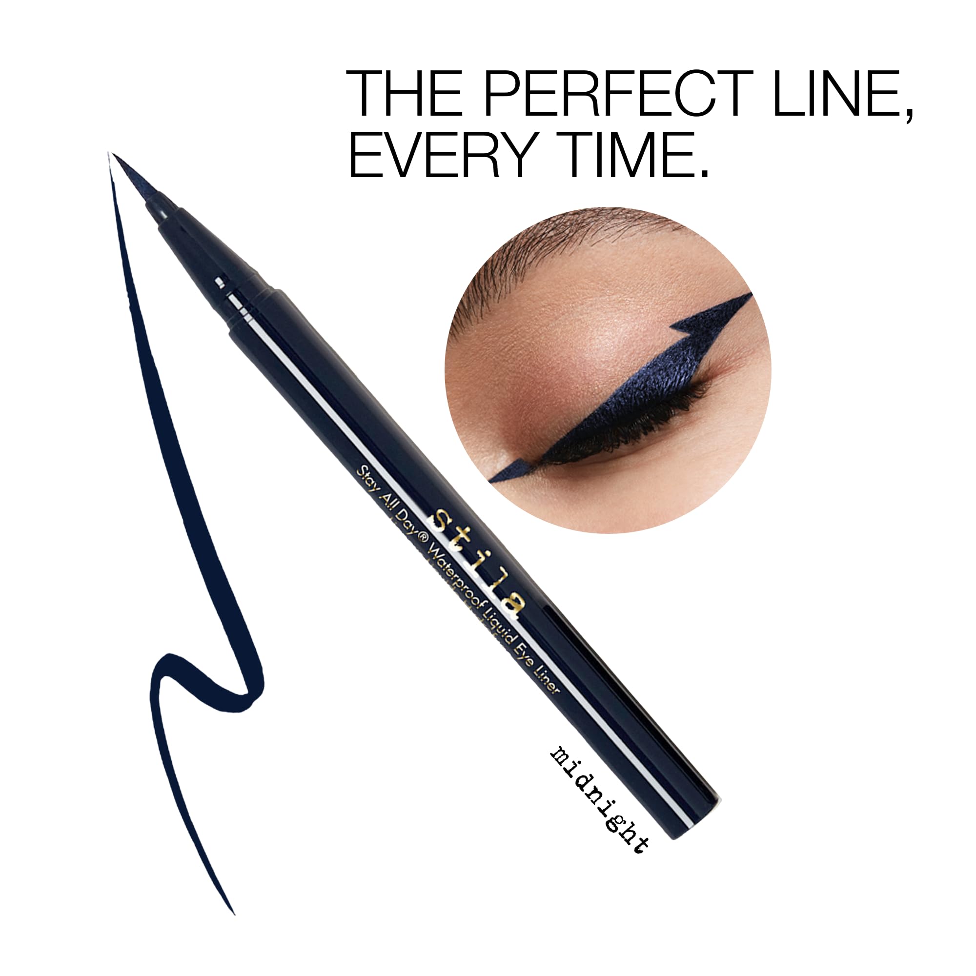 Foto 3 pulgar | Delineador De Ojos Líquido Stila Stay All Day Waterproof Azul Medianoche - Venta Internacional.