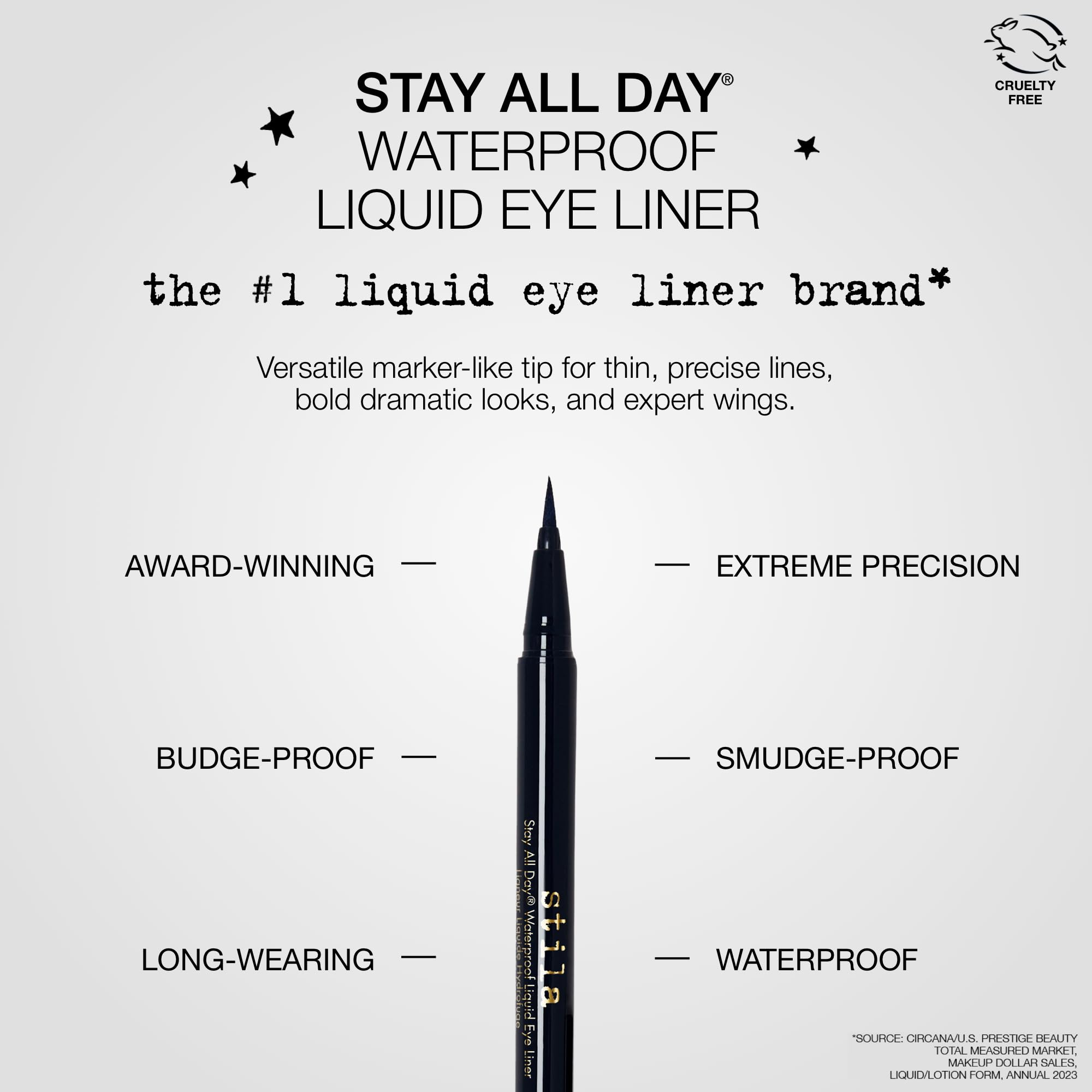 Foto 4 pulgar | Delineador De Ojos Líquido Stila Stay All Day Waterproof Azul Medianoche - Venta Internacional.