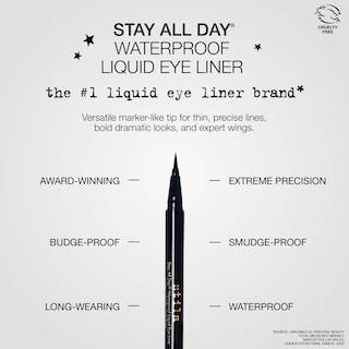 Foto 3 | Delineador De Ojos Líquido Stila Stay All Day Waterproof Azul Medianoche - Venta Internacional.