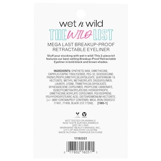 Foto 4 | El Delineador De Ojos Se Volvió Loco The Wild List Breakup Proof Liner Duo - Venta Internacional.