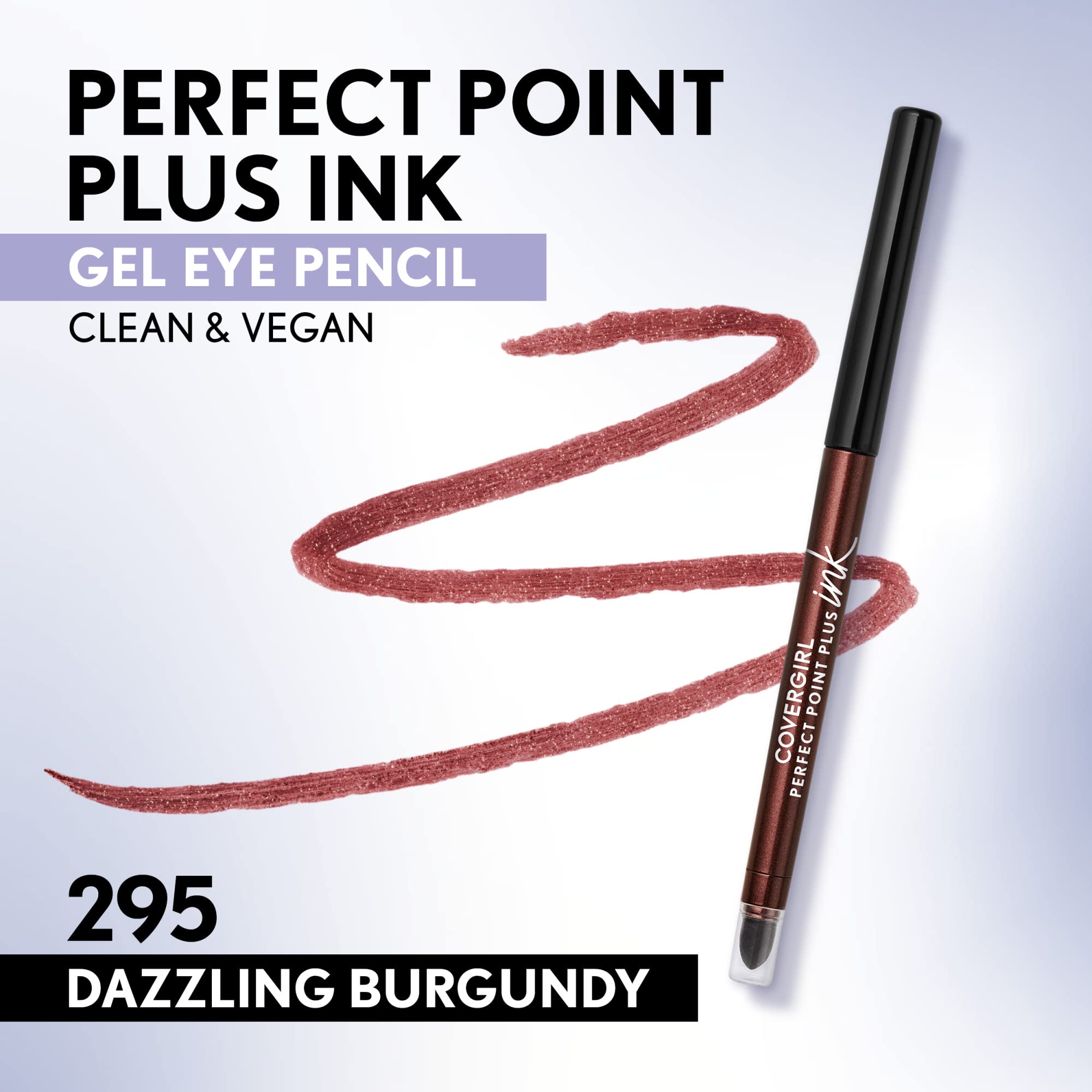 Foto 3 pulgar | Lápiz De Ojos Covergirl Perfect Point Plus Ink Gel Dazzling Burgundy - Venta Internacional.