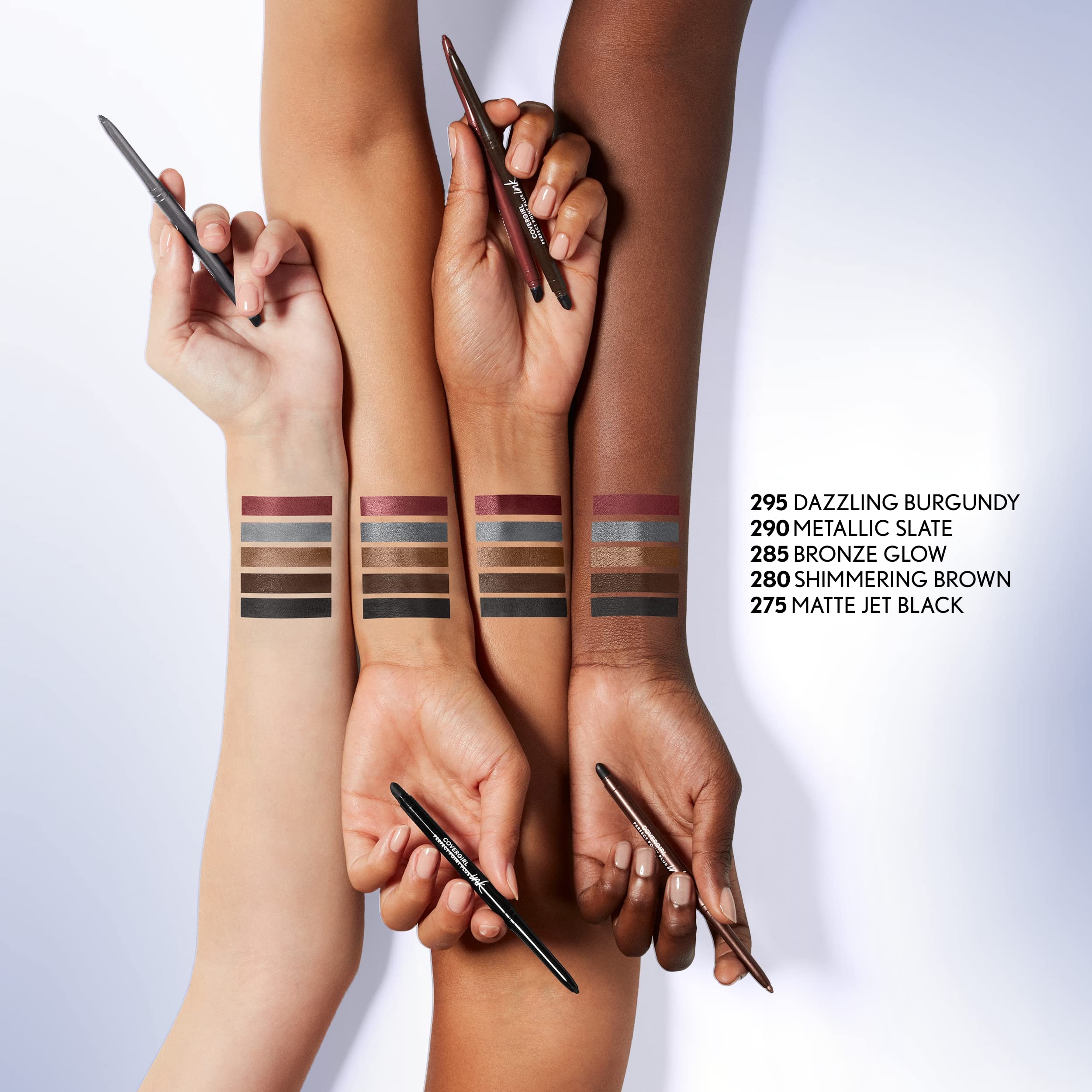 Foto 5 pulgar | Lápiz De Ojos Covergirl Perfect Point Plus Ink Gel Dazzling Burgundy - Venta Internacional.