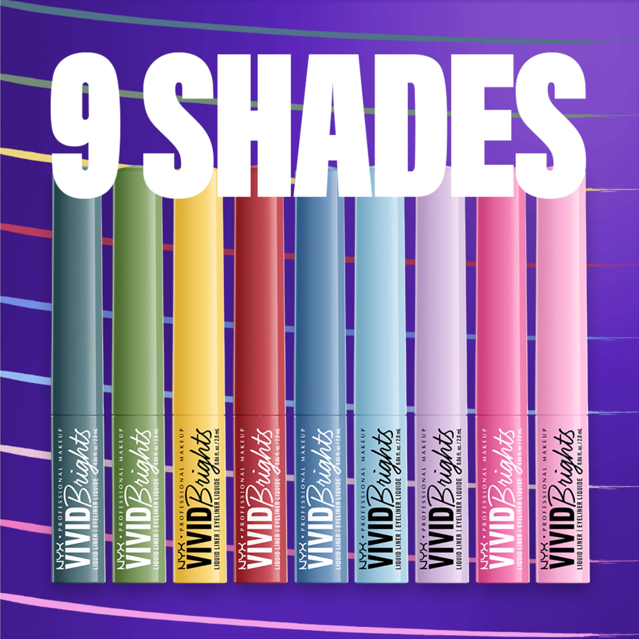 Foto 6 pulgar | Delineador De Ojos Nyx Professional Makeup Vivid Brights Liquid Liner - Venta Internacional.
