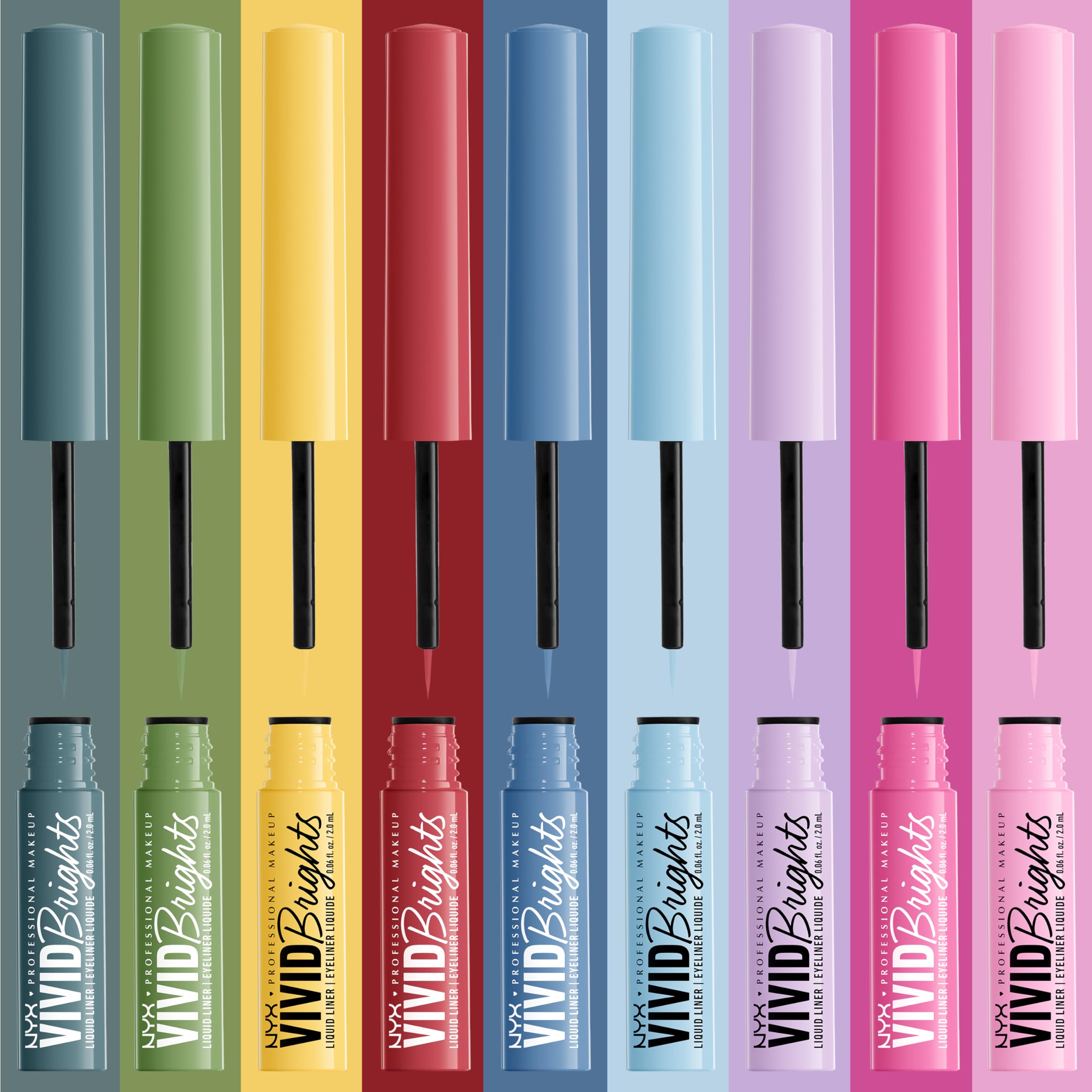 Foto 7 pulgar | Delineador De Ojos Nyx Professional Makeup Vivid Brights Liquid Liner - Venta Internacional.