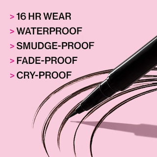 Foto 2 | Delineador Líquido Wet N Wild Breakup Proof Ultra Black - Venta Internacional.