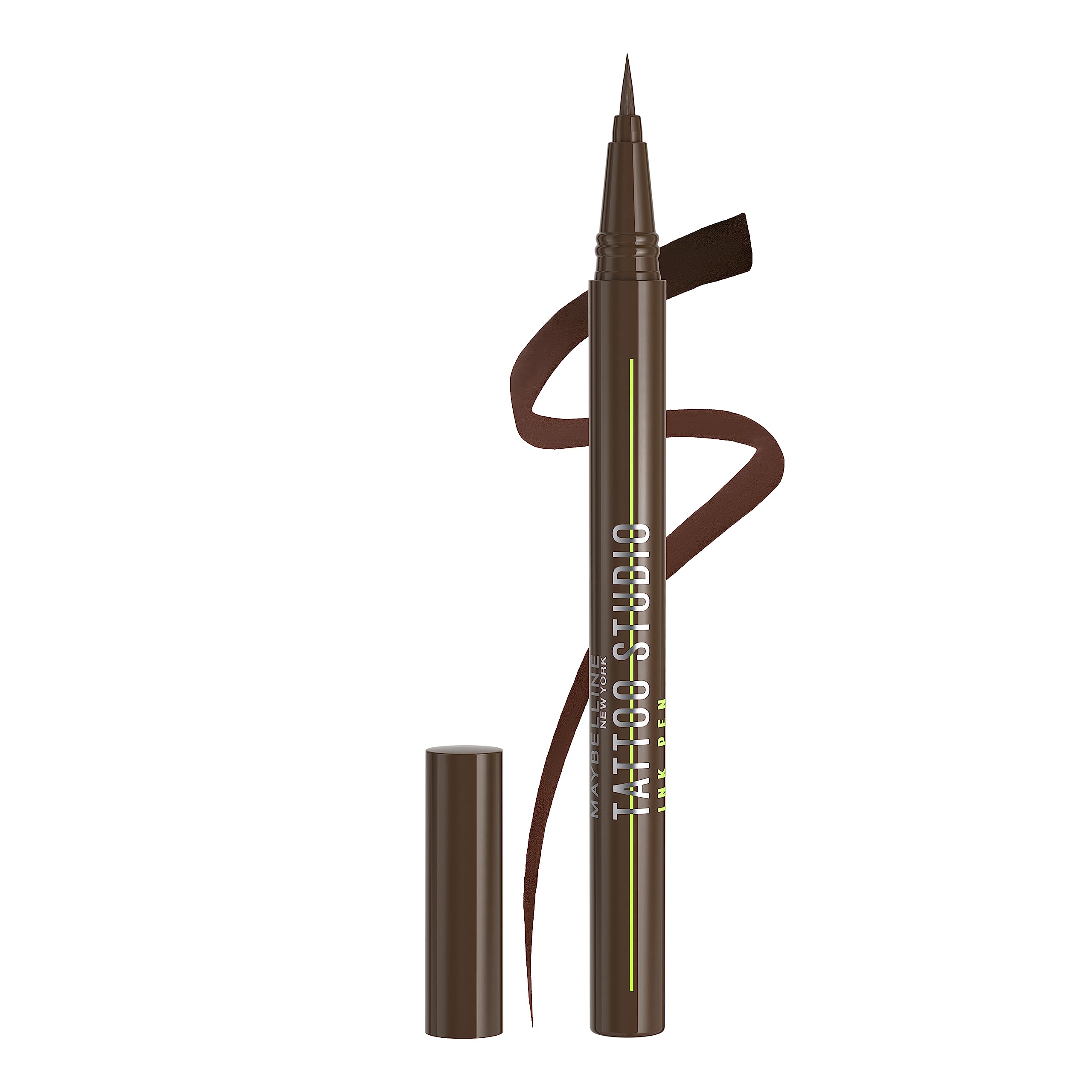 Delineador Líquido Maybelline Tattoo Studio Ink Pen Brown - Venta Internacional.