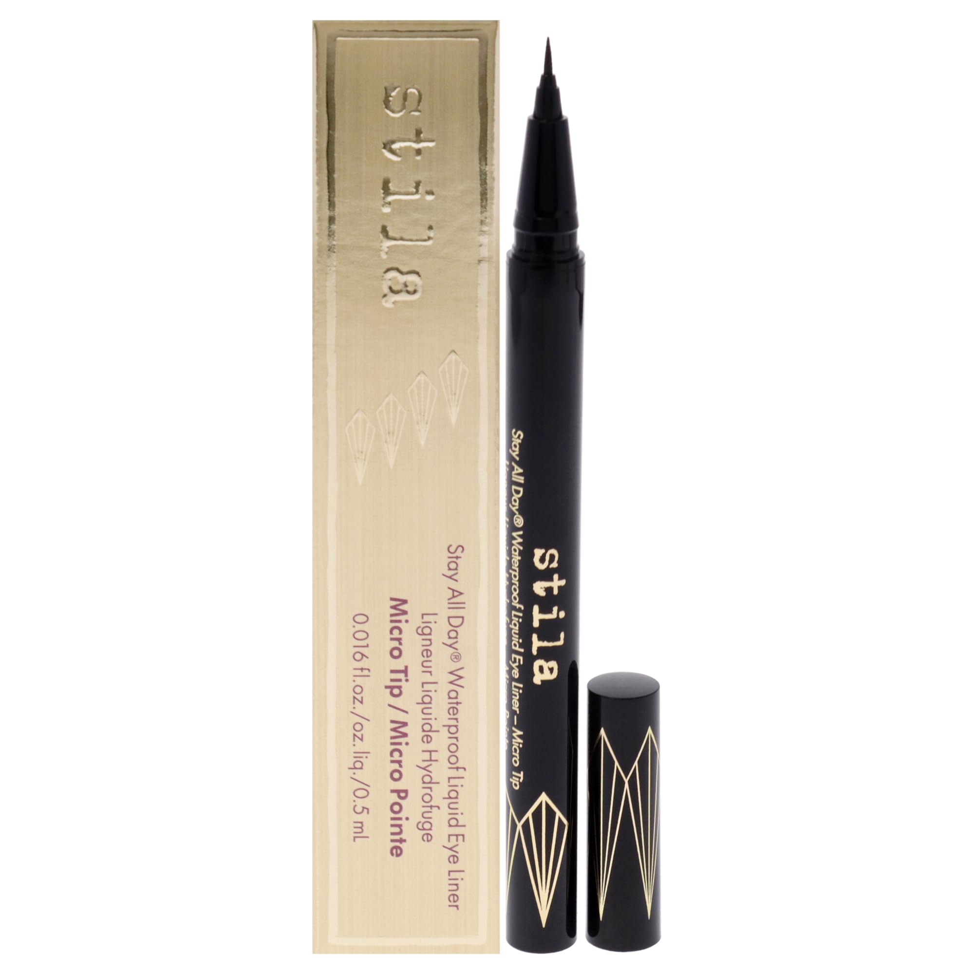 Foto 2 pulgar | Delineador De Ojos Stila Stay All Day Waterproof Micro Tip Intense Black - Venta Internacional.