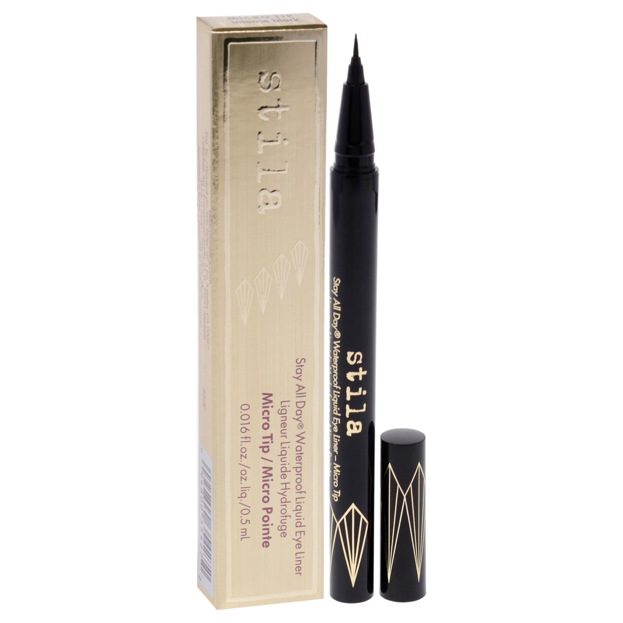 Foto 4 pulgar | Delineador De Ojos Stila Stay All Day Waterproof Micro Tip Intense Black - Venta Internacional.