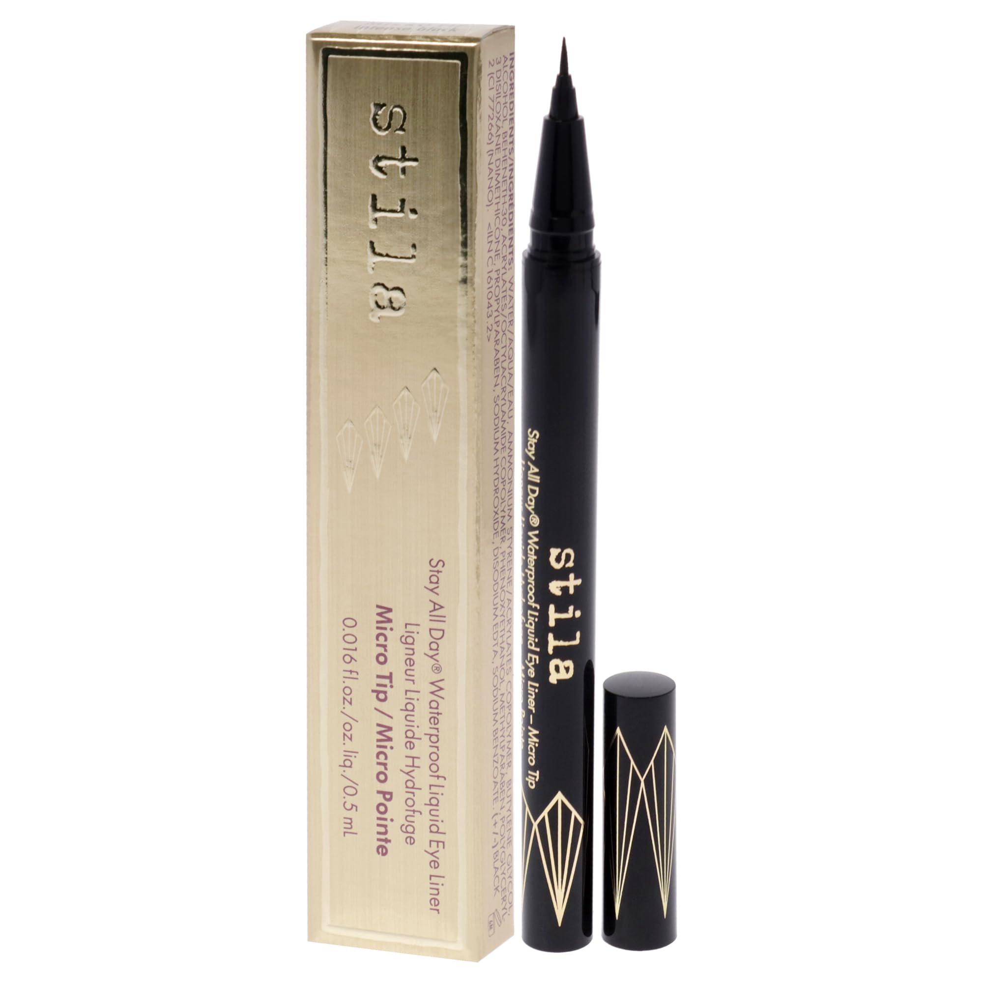 Foto 6 pulgar | Delineador De Ojos Stila Stay All Day Waterproof Micro Tip Intense Black - Venta Internacional.