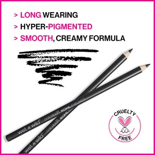 Foto 2 | Lápiz Delineador De Ojos Wet N Wild Color Icon Kohl Rich Black - Venta Internacional.