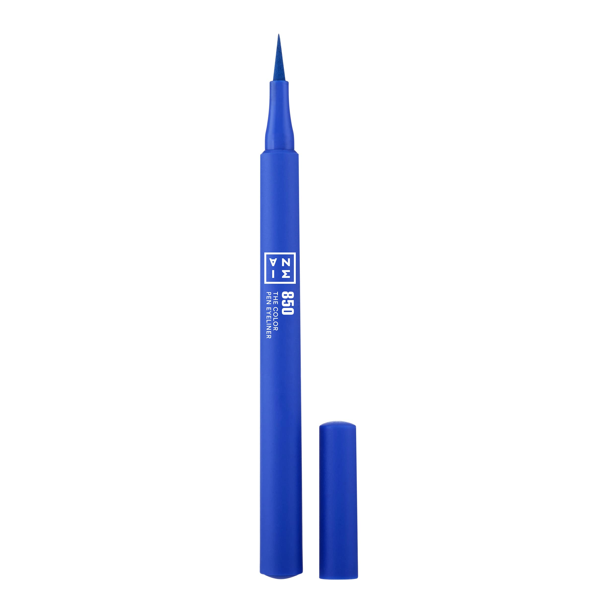 Delineador De Ojos 3ina The Color Pen 850, Punta Ultrafina 14h, Azul - Venta Internacional.