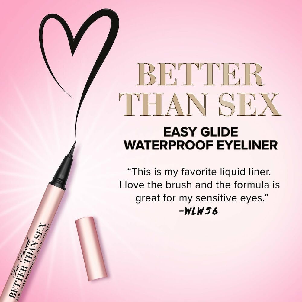 Foto 6 pulgar | Delineador De Ojos Too Faced Better Than Sex, Impermeable, 0,6 Ml, Negro - Venta Internacional.