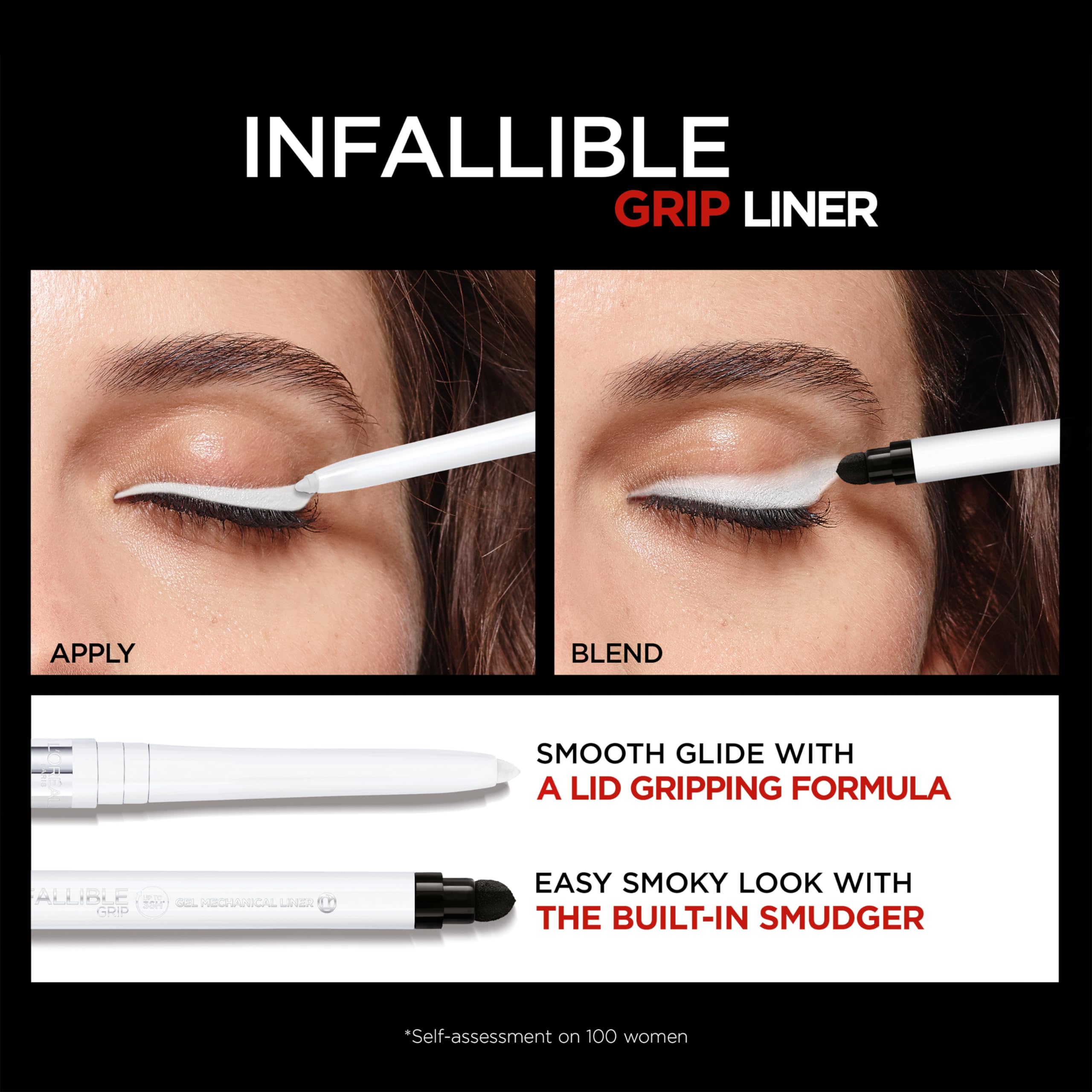 Foto 6 pulgar | Lápiz Delineador De Ojos L'oreal Paris Infallible Grip Polar White - Venta Internacional.