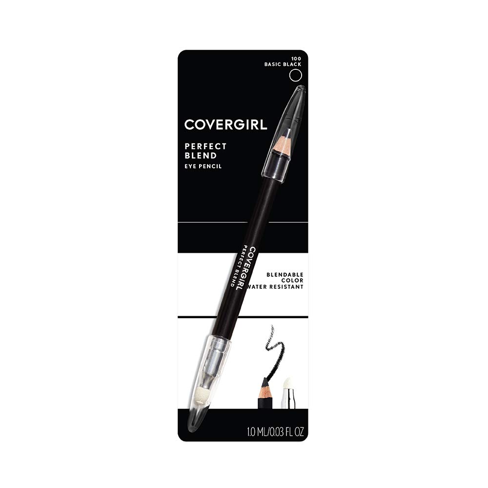 Foto 3 pulgar | Lápiz Delineador De Ojos Covergirl Perfect Blend Basic Black 0.9 Ml - Venta Internacional.