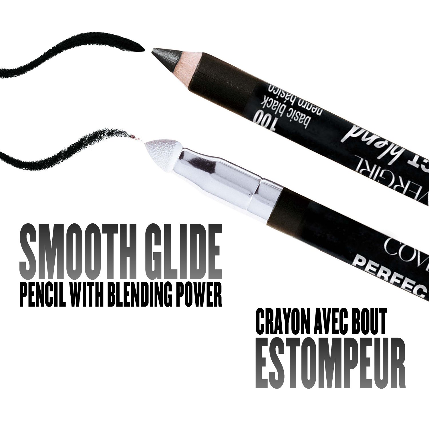 Foto 6 pulgar | Lápiz Delineador De Ojos Covergirl Perfect Blend Basic Black 0.9 Ml - Venta Internacional.