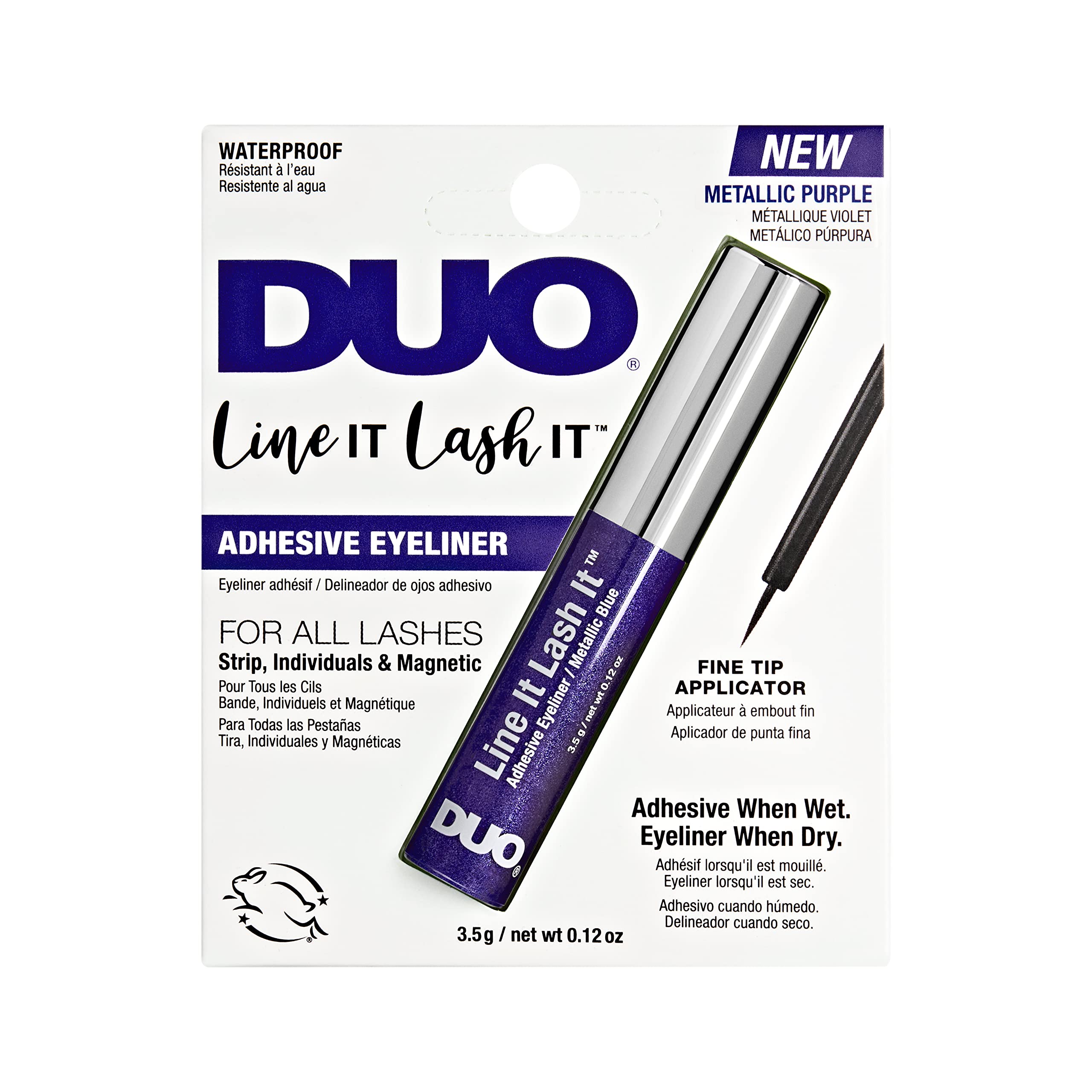 Foto 2 pulgar | Delineador De Ojos Adhesivo Duo Line It Lash It Metallic Purple - Venta Internacional.