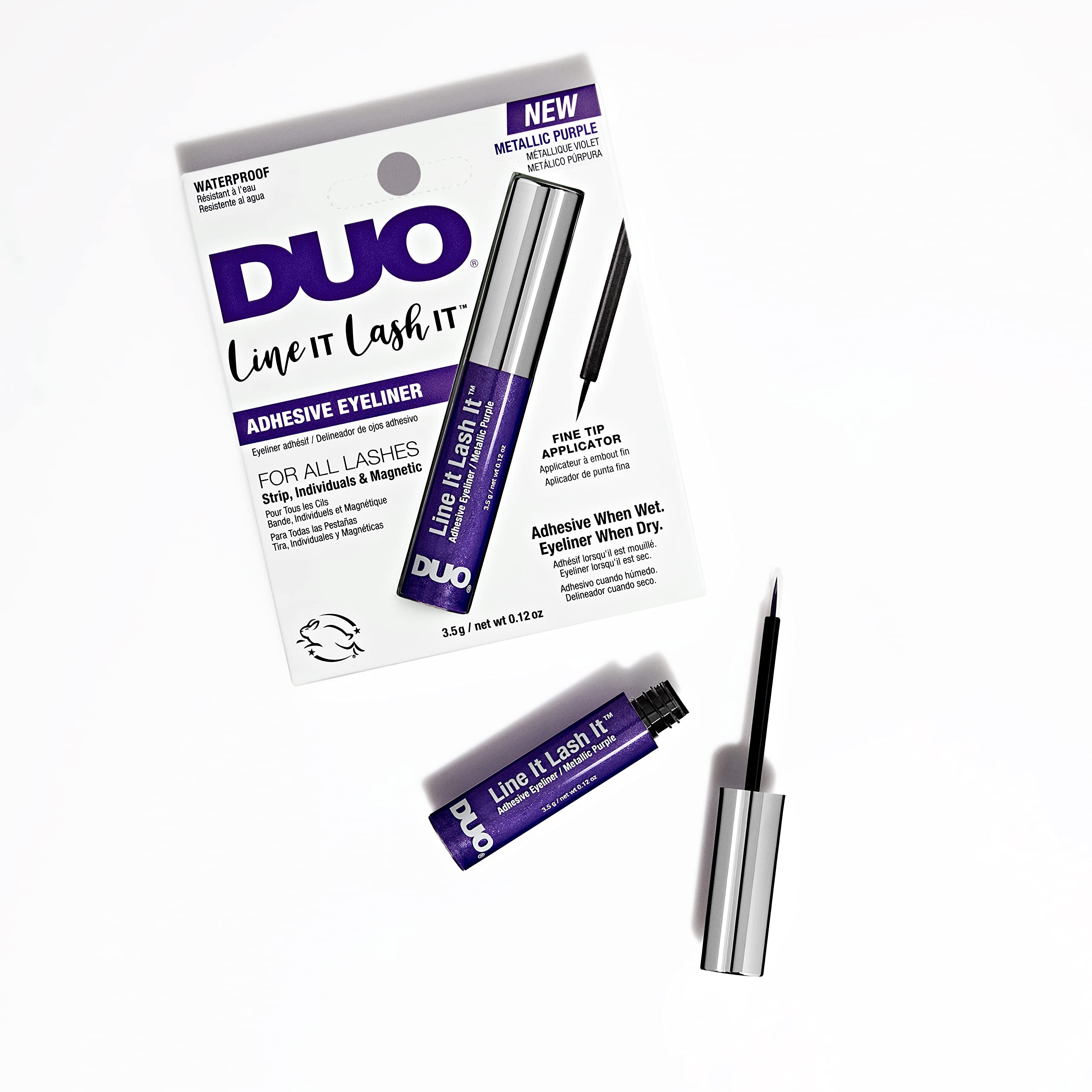 Foto 3 pulgar | Delineador De Ojos Adhesivo Duo Line It Lash It Metallic Purple - Venta Internacional.