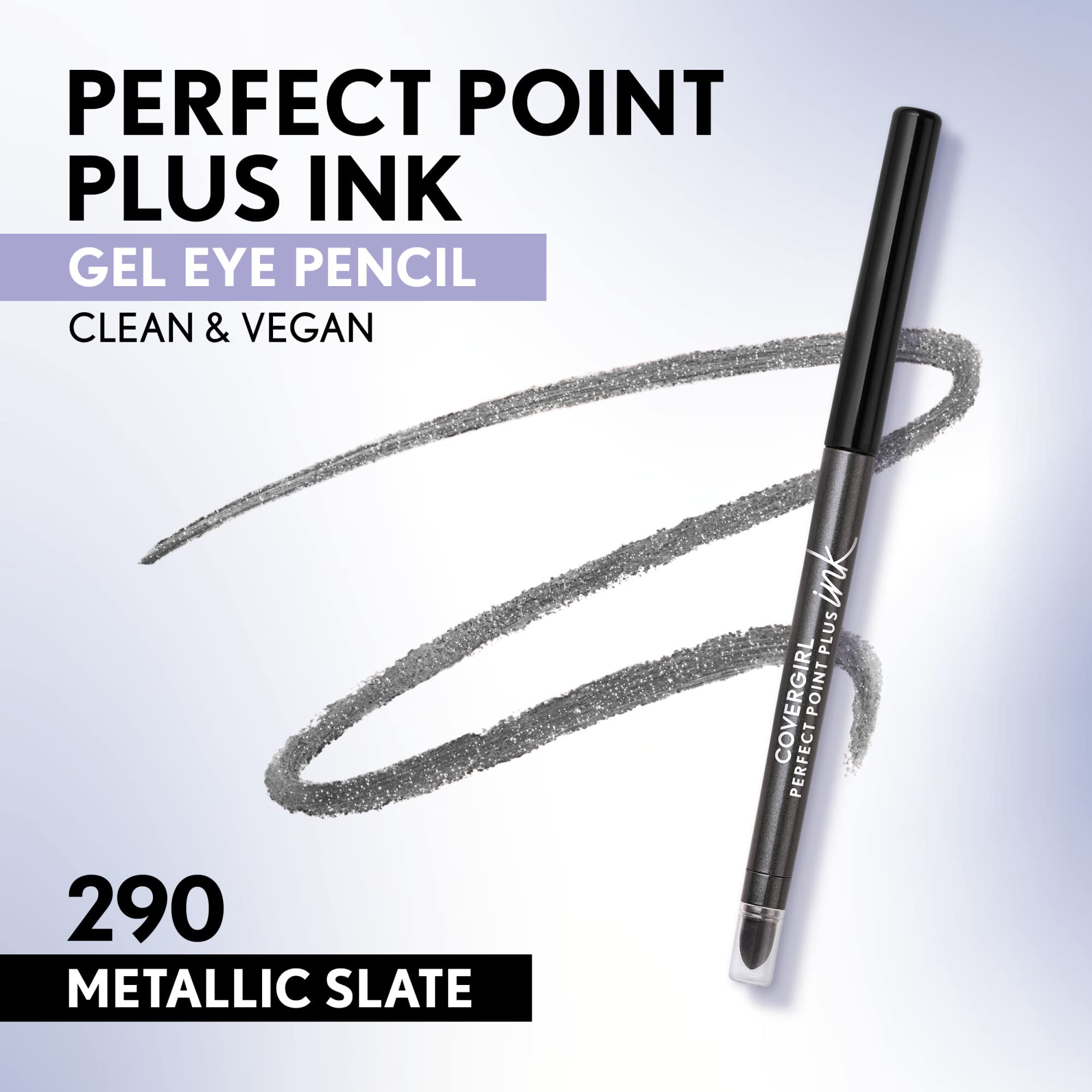 Foto 2 | Lápiz De Ojos Covergirl Perfect Point Plus Ink Gel Metallic - Venta Internacional.