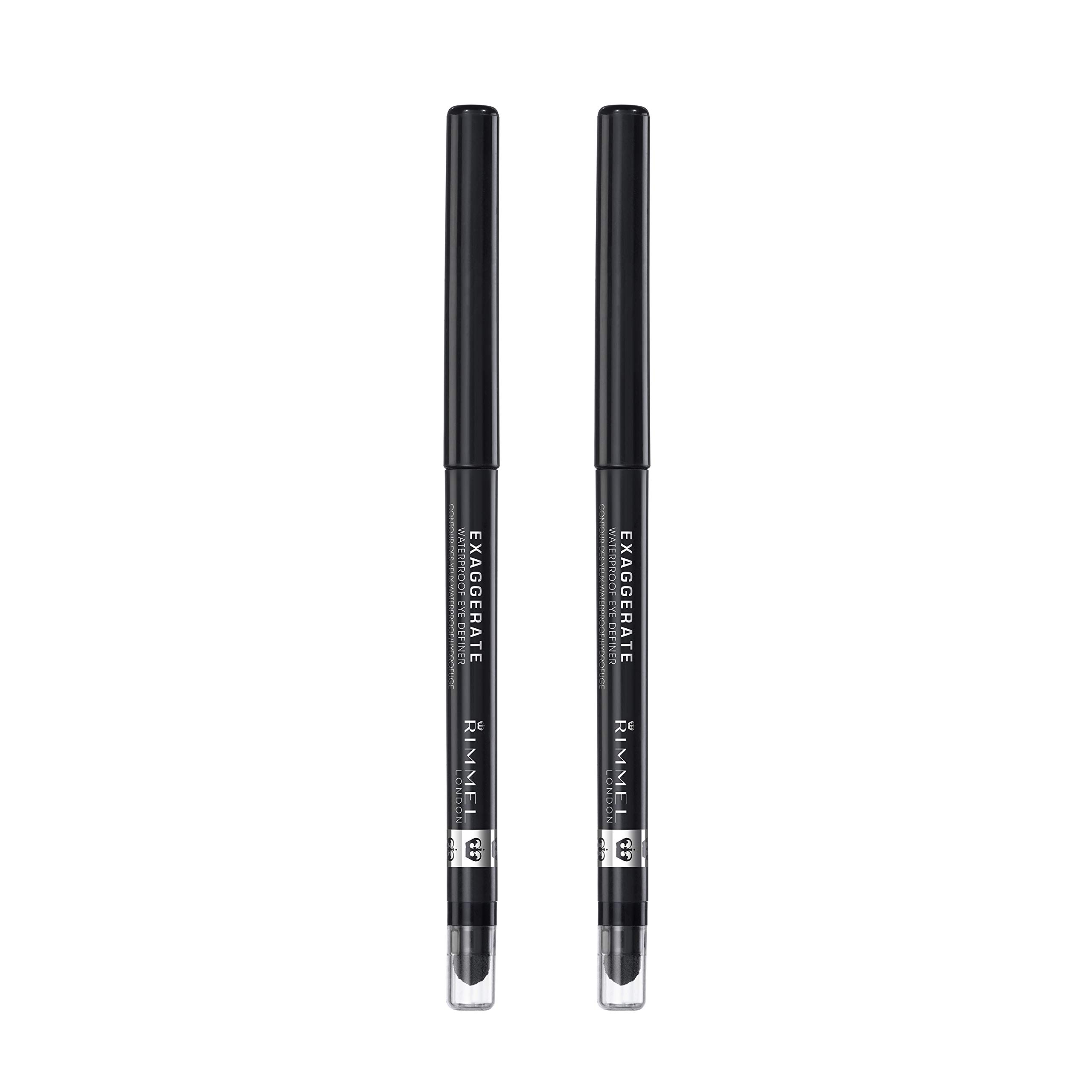 Delineador De Ojos Rimmel Exagerate Eye Definer Waterproof Noir 2x - Venta Internacional.