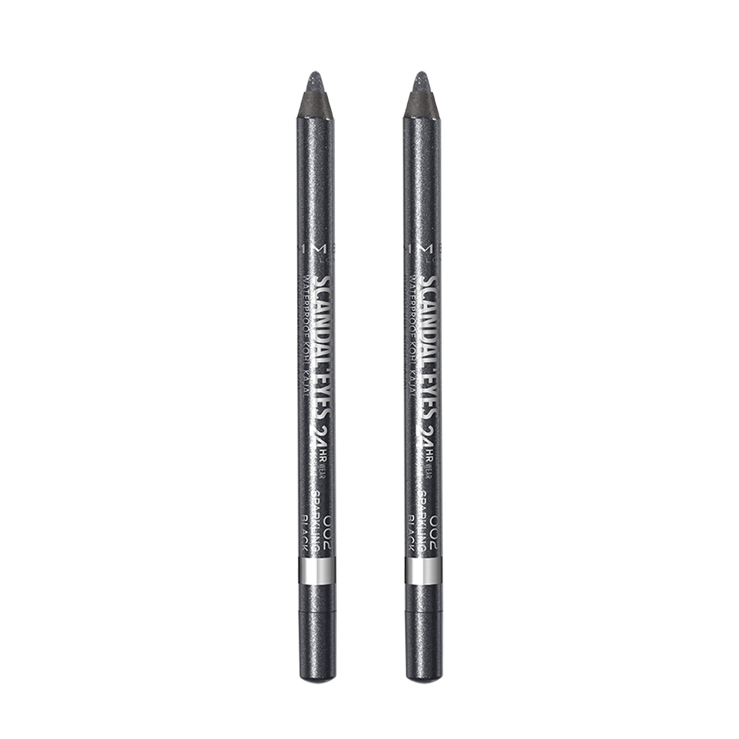 Foto 2 pulgar | Delineador de Ojos Rimmel Scandaleyes Waterproof Kohl Kajal Black 2 Piezas - Venta Internacional