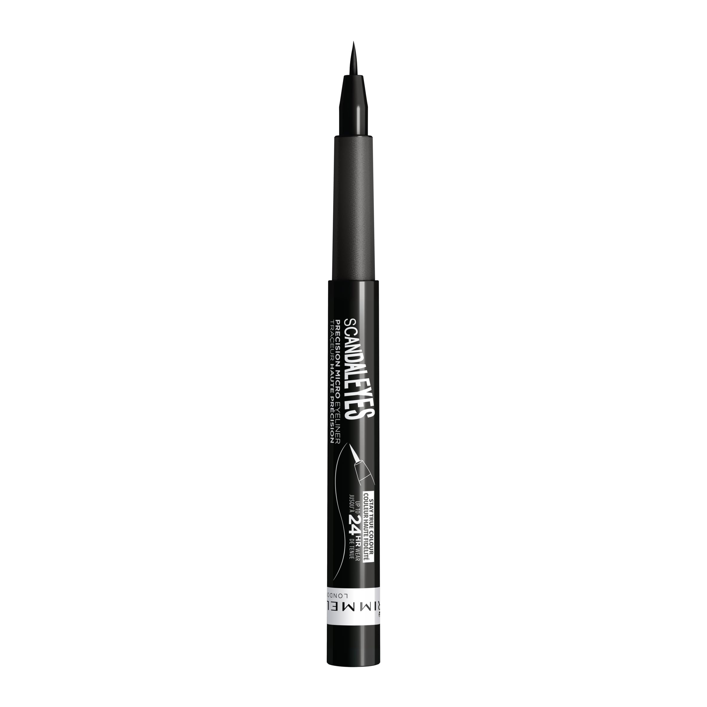 Foto 3 pulgar | Delineador de Ojos Rimmel Scandaleyes Thick & Thin Redesign Black 2 Piezas - Venta Internacional