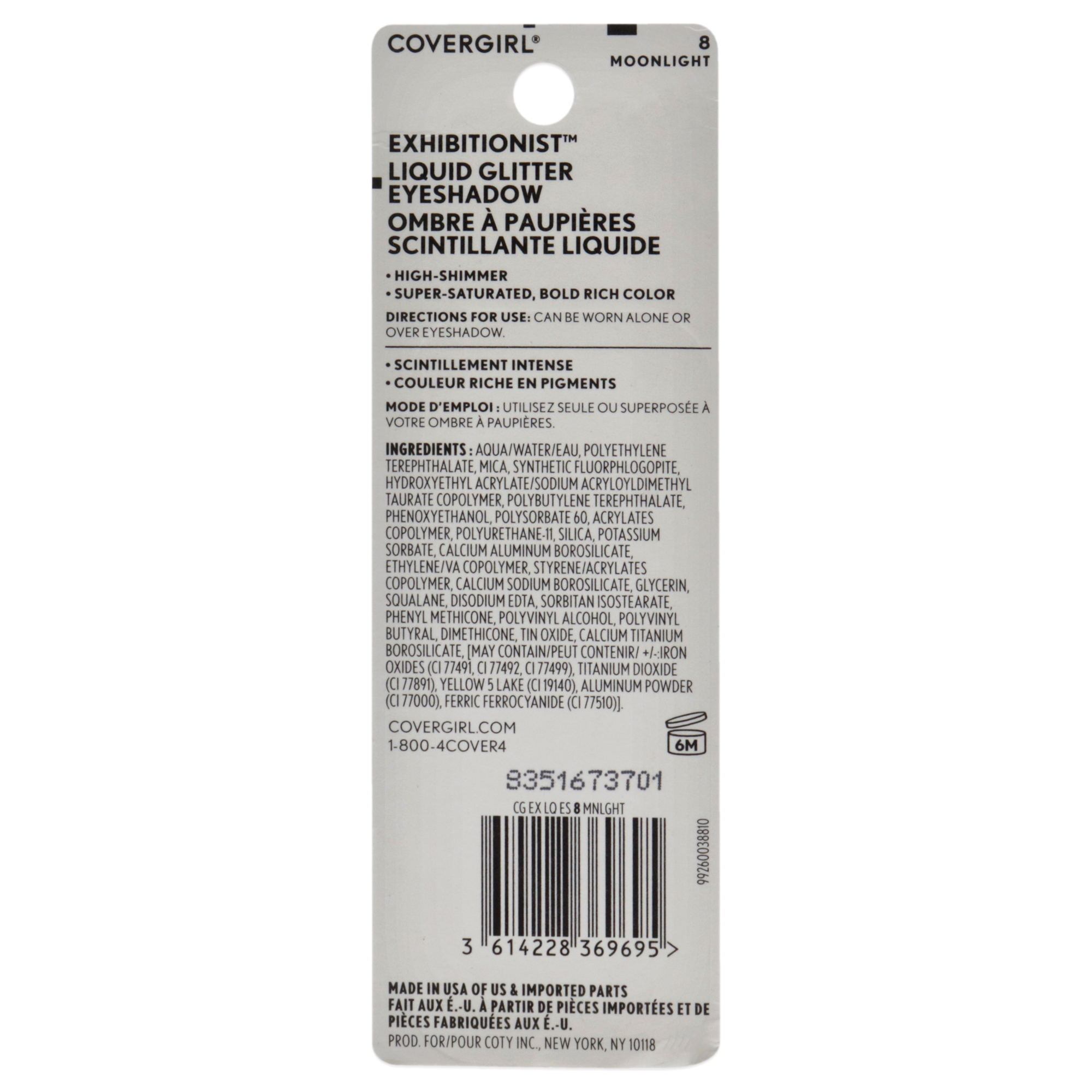 Foto 3 pulgar | Sombra De Ojos Líquida Con Purpurina Covergirl Exhibitionist 8 Moonlight - Venta Internacional.