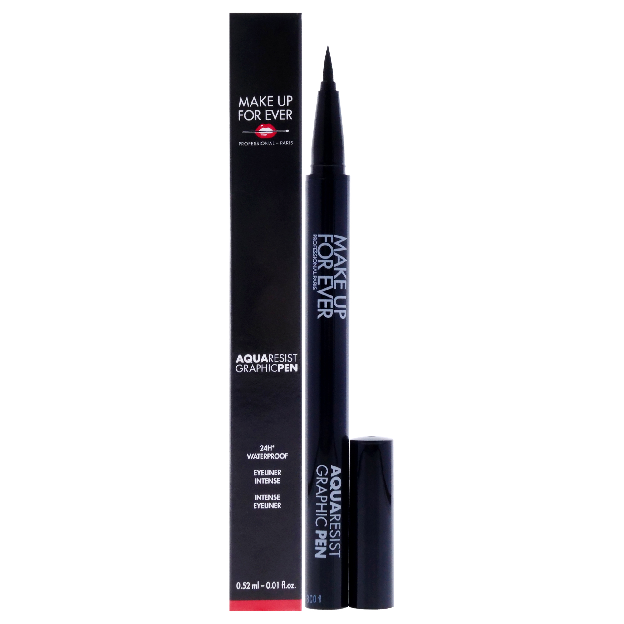 Lápiz Gráfico Eyeliner Make Up For Ever Aqua Resist de 24 Horas Negro - Venta Internacional