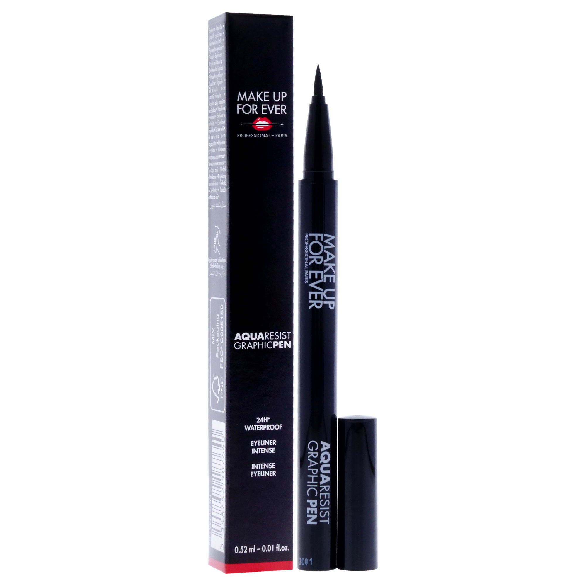 Foto 4 pulgar | Lápiz Gráfico Eyeliner Make Up For Ever Aqua Resist de 24 Horas Negro - Venta Internacional