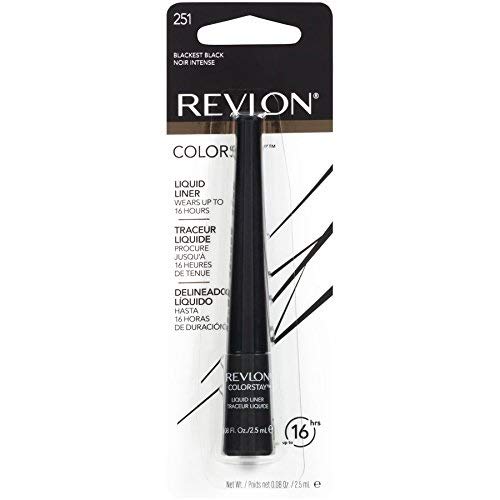 Foto 3 pulgar | Delineador Líquido Revlon Colorstay Blackest Black 251 2.5 Ml - Venta Internacional