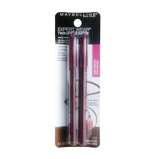 Foto 1 | Lápices De Cejas Maybelline Expert Eyes Twin Medium Brown - Venta Internacional.