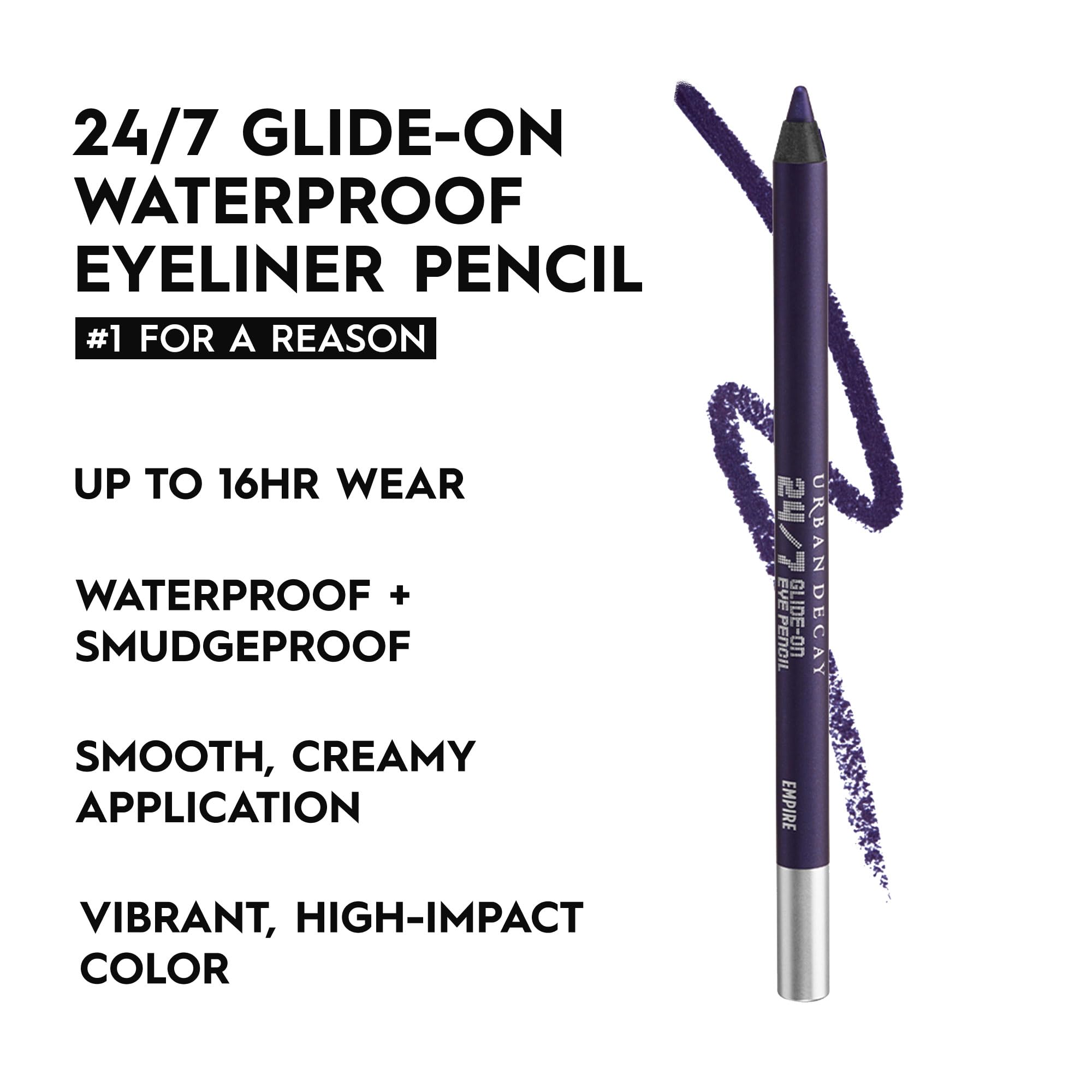 Foto 4 pulgar | Lápiz Delineador De Ojos Urban Decay 24/7 Glide-on Empire Purple - Venta Internacional.