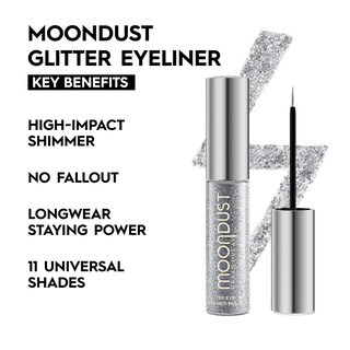 Foto 3 | Delineador de Ojos con Purpurina Urban Decay Moondust Liquid Glamrock Silver - Venta Internacional