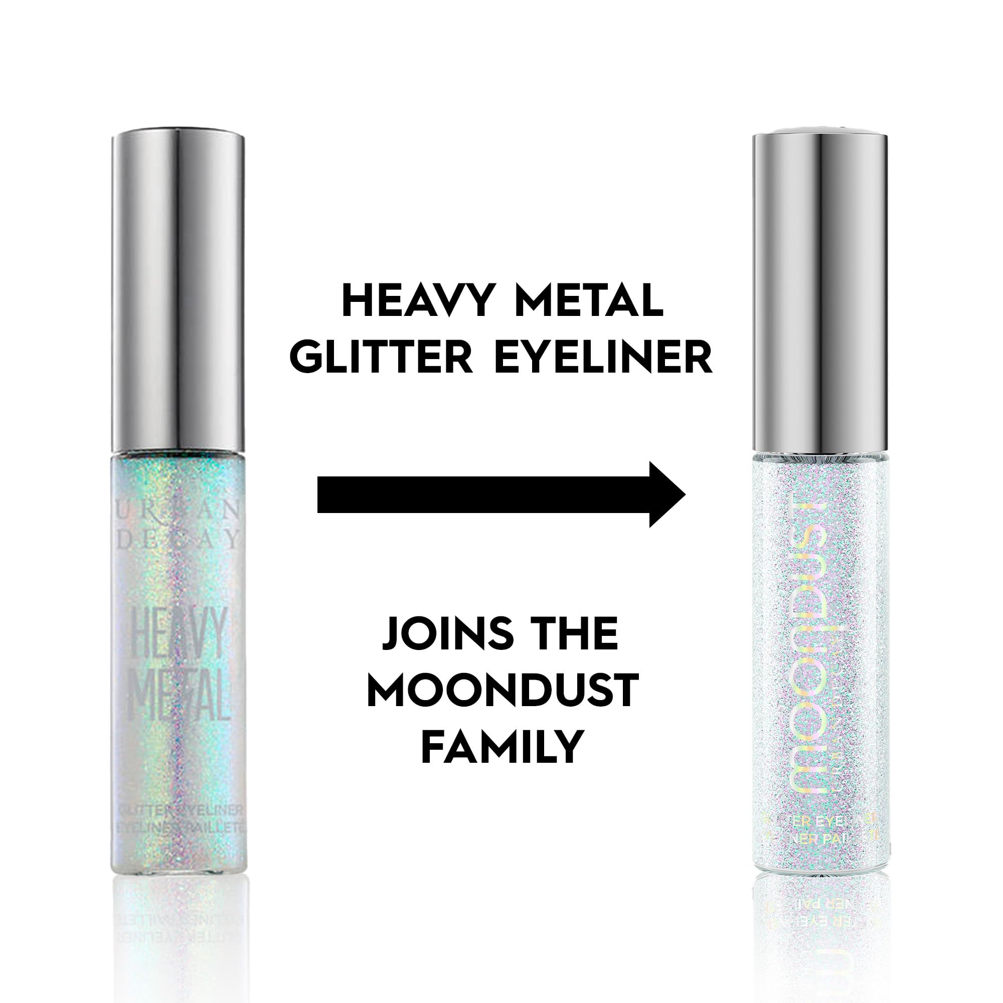 Foto 6 pulgar | Delineador de Ojos con Purpurina Urban Decay Moondust Liquid Glamrock Silver - Venta Internacional