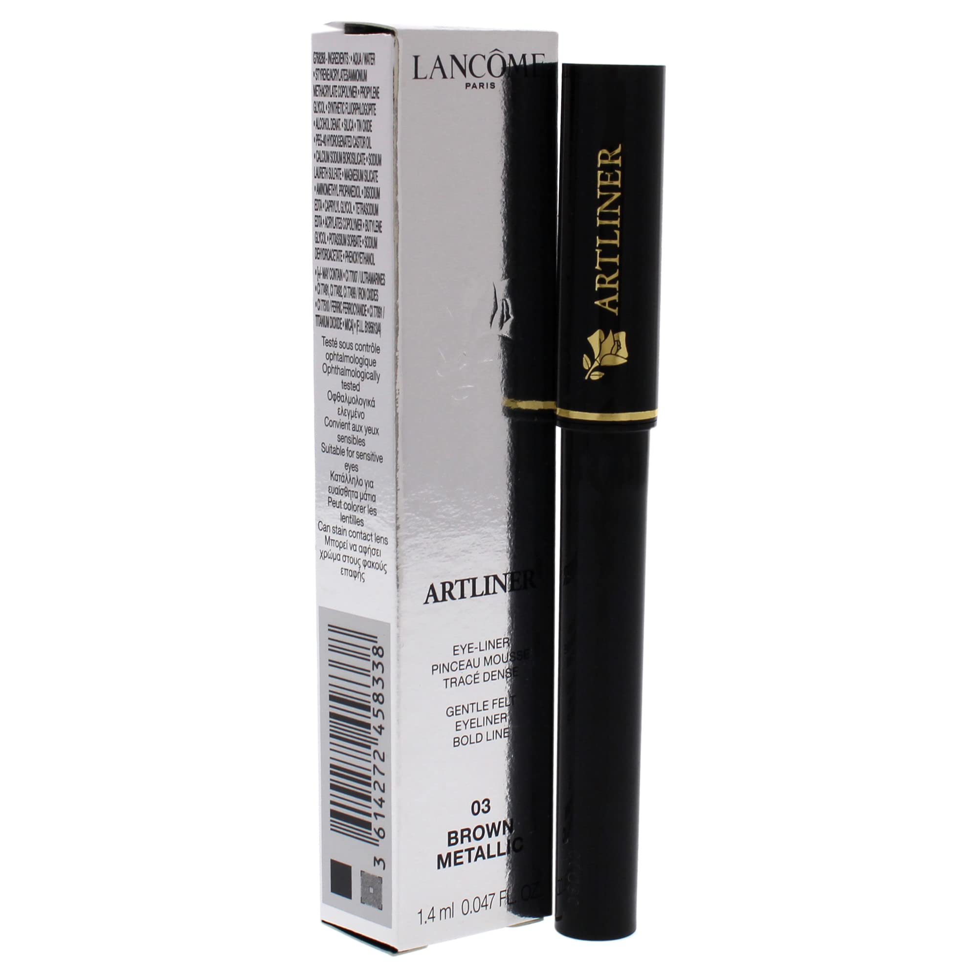 Foto 4 pulgar | Delineador Líquido Lancôme Artliner Precision Brown Metallic - Venta Internacional.