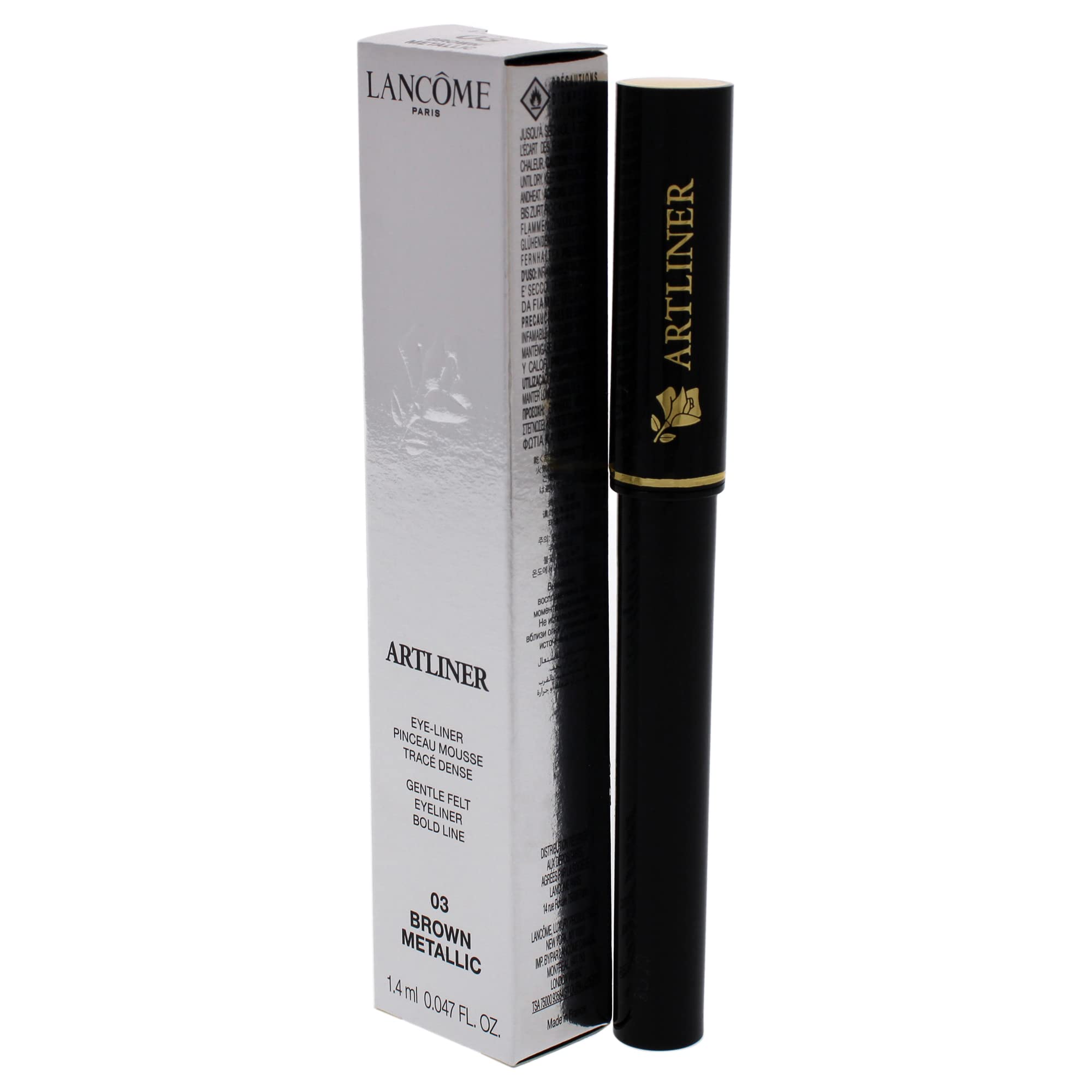 Foto 5 pulgar | Delineador Líquido Lancôme Artliner Precision Brown Metallic - Venta Internacional.