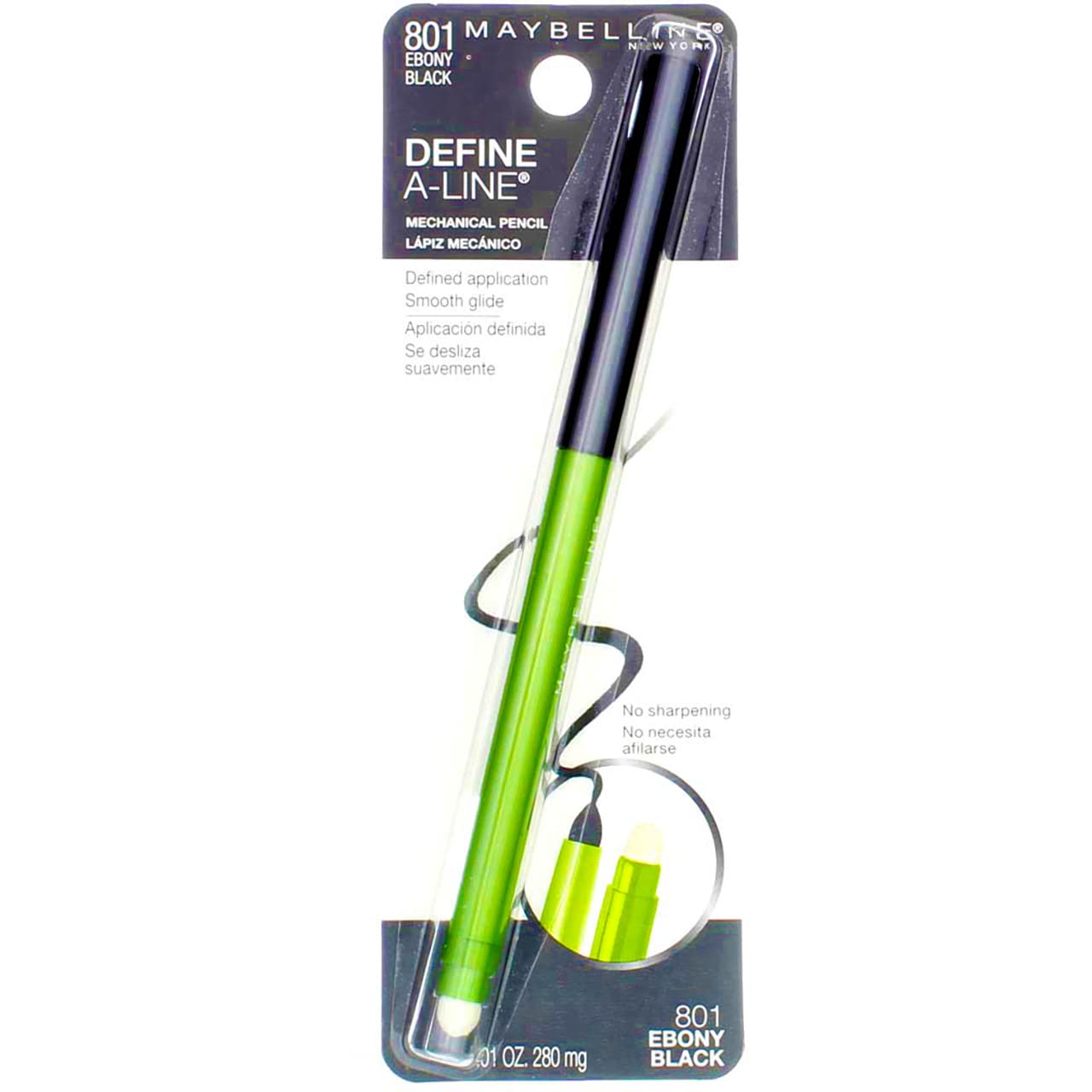 Foto 4 pulgar | Delineador De Ojos Maybelline Define-a-line Ebony Black, 1 Ml (paquete De 3) - Venta Internacional.