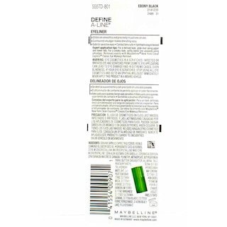 Foto 6 | Delineador De Ojos Maybelline Define-a-line Ebony Black, 1 Ml (paquete De 3) - Venta Internacional.