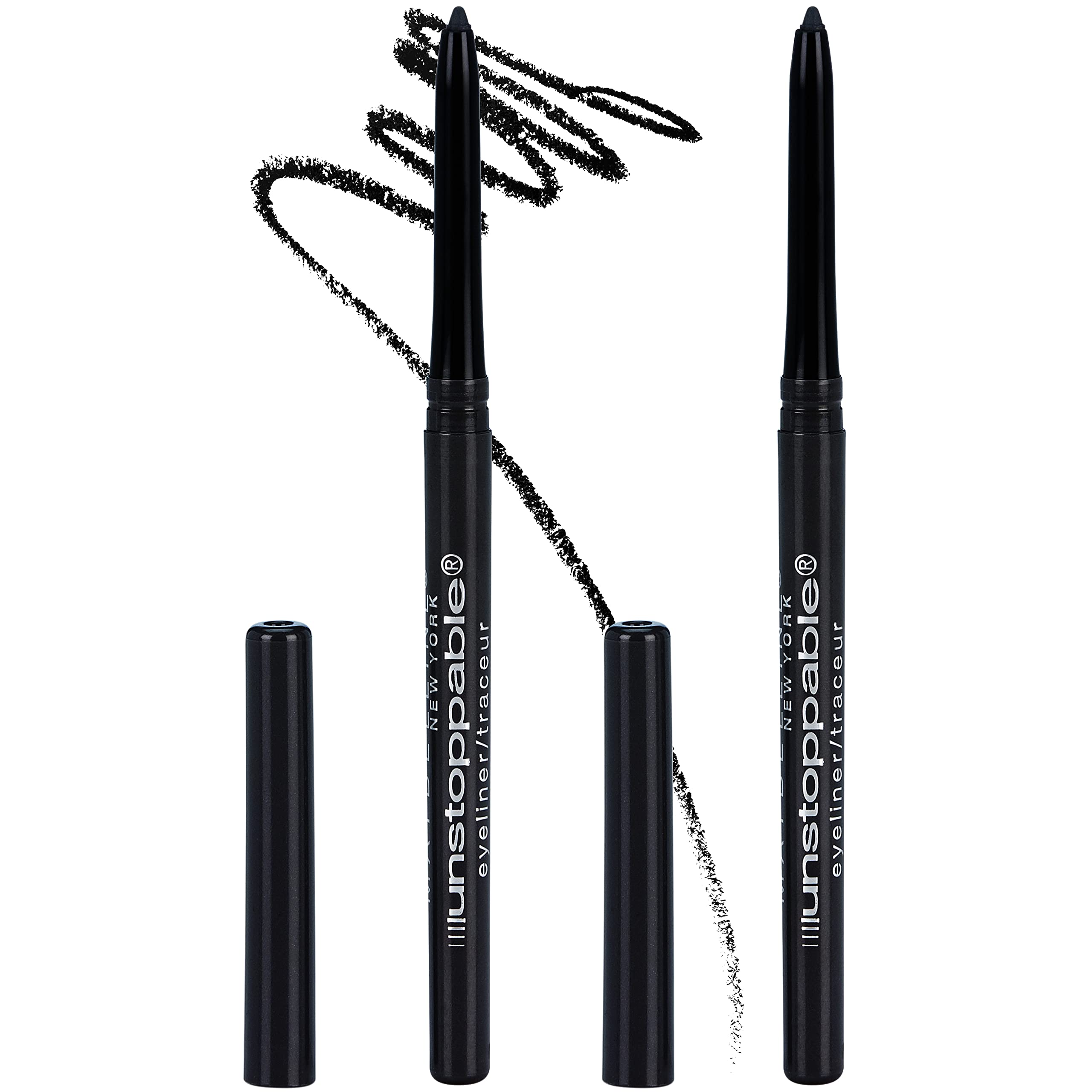 Foto 2 pulgar | Delineador De Ojos Maybelline Unstoppable Waterproof Black Onyx (2 Unidades) - Venta Internacional.