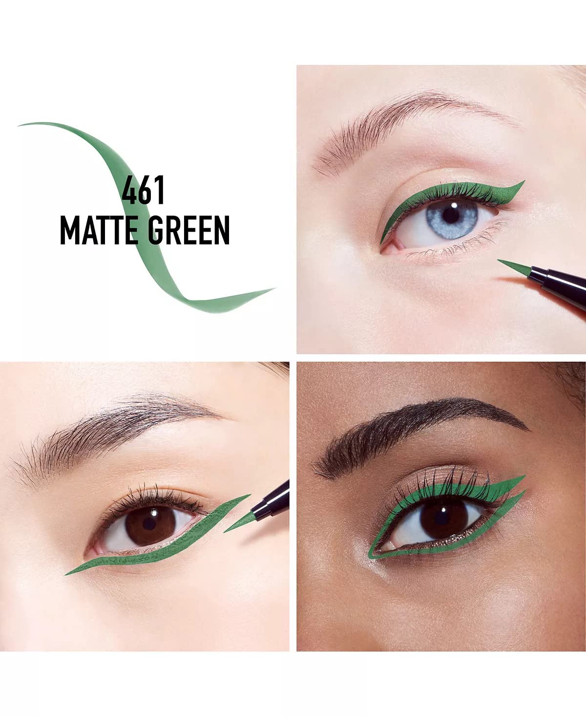 Foto 4 pulgar | Delineador Líquido Dior Diorshow On Stage 461, Verde Mate, 0,3 Ml - Venta Internacional.
